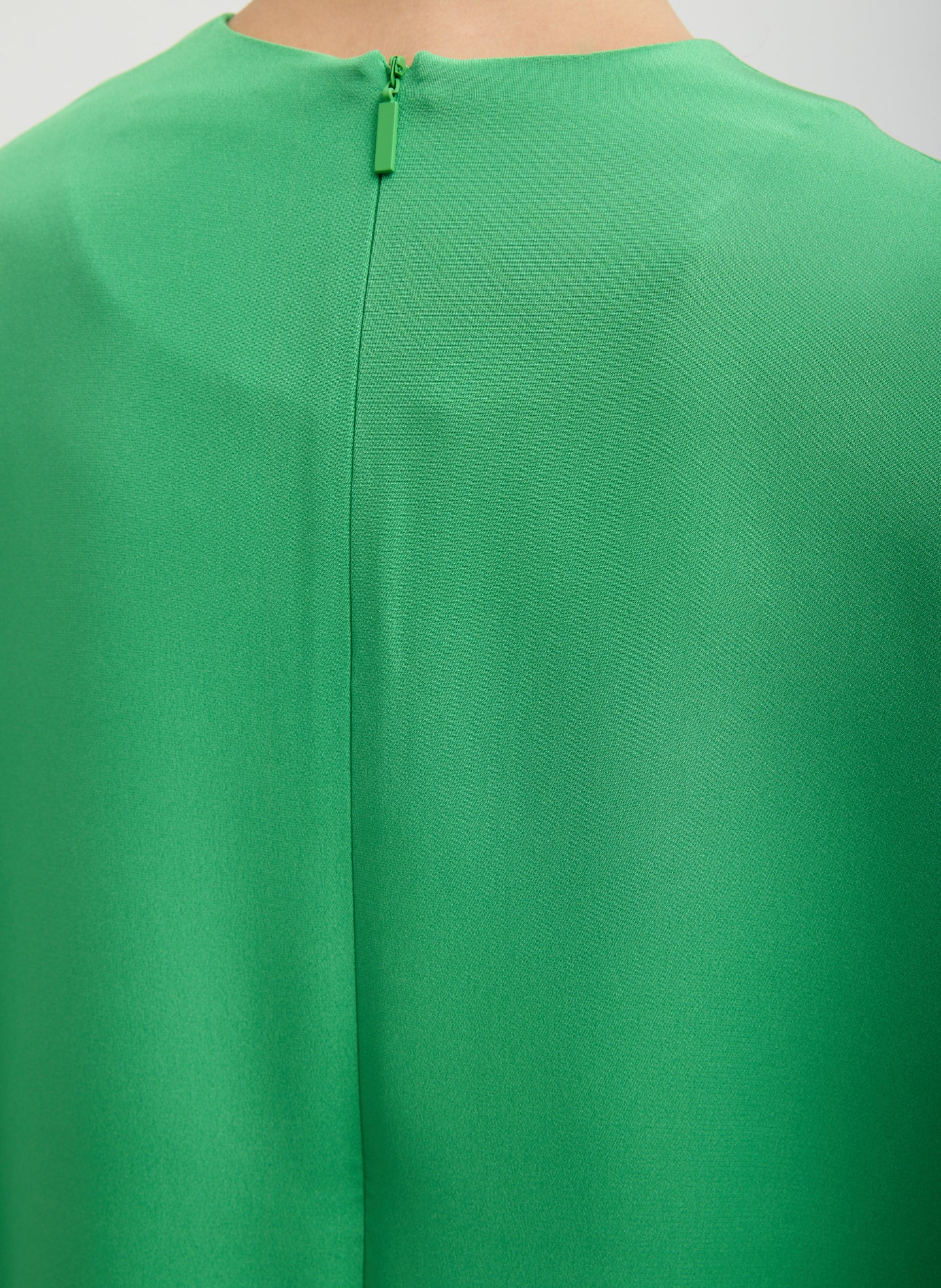 4-Ply Silk Long Sleeve Cocoon Dress - Image 5
