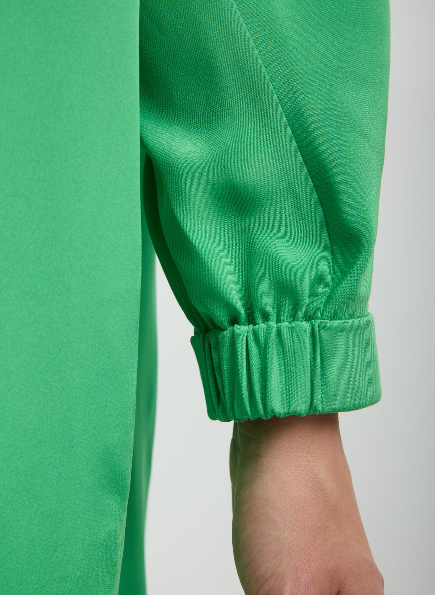 4-Ply Silk Long Sleeve Cocoon Dress - Image 6