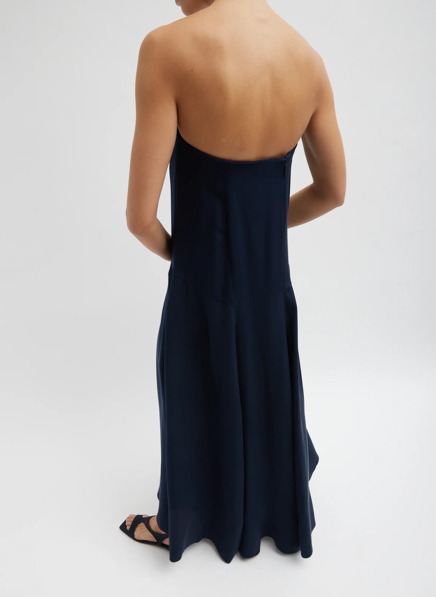 4-Ply Silk Strapless Sculpted Dress - Image 6