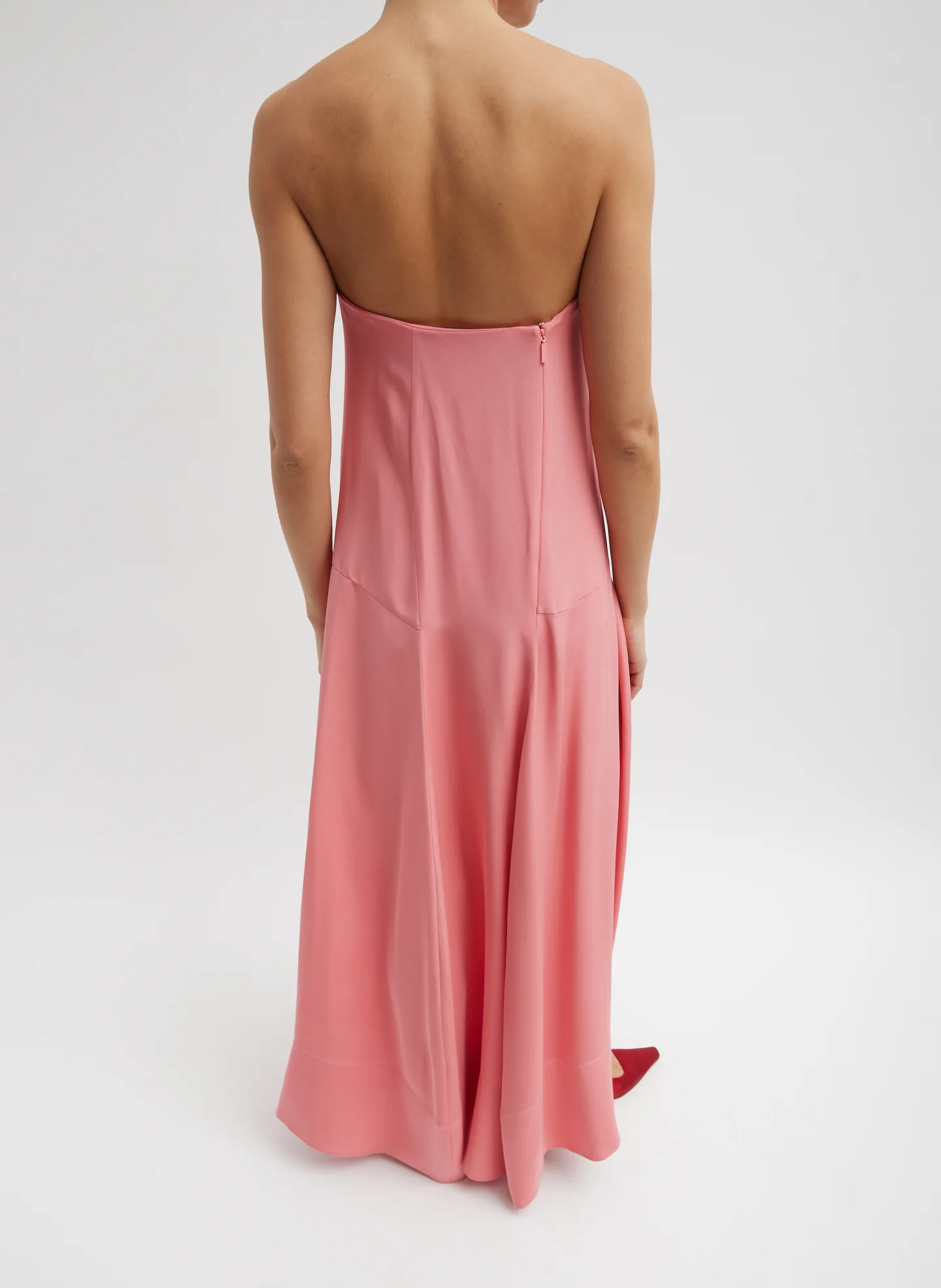 4-Ply Silk Strapless Sculpted Dress - Image 5
