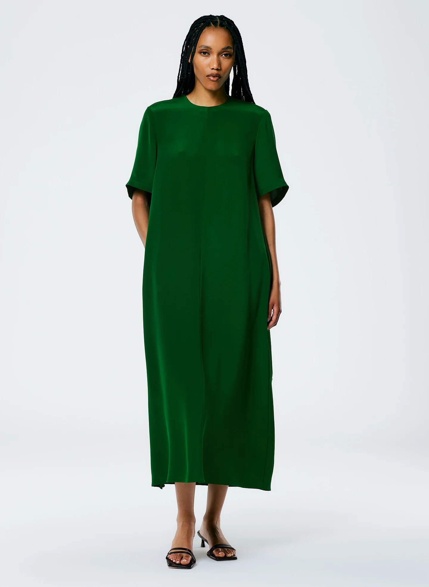 4 Ply Silk T-Shirt Dress - Image 2