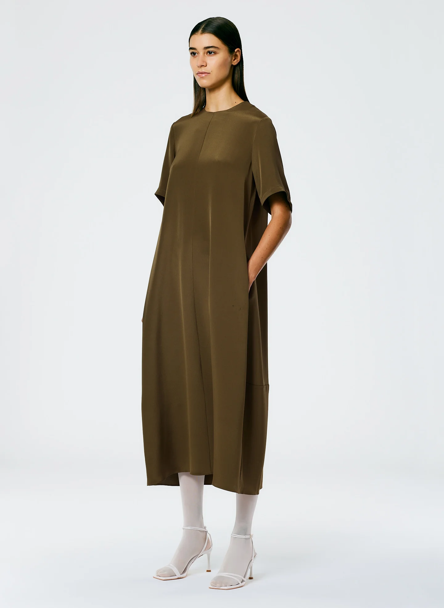 4 Ply Silk T-Shirt Dress - Image 4