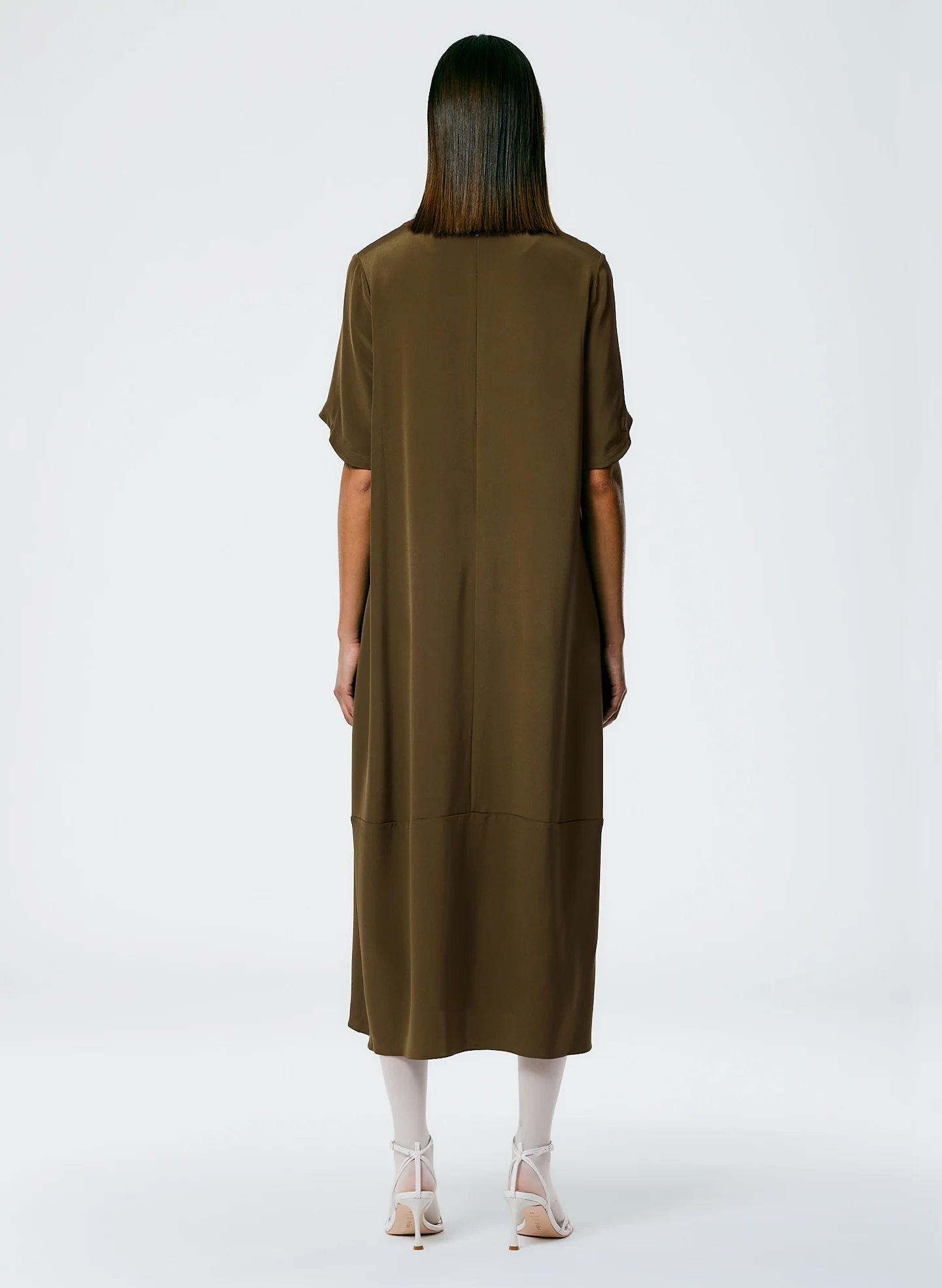 4 Ply Silk T-Shirt Dress - Image 5