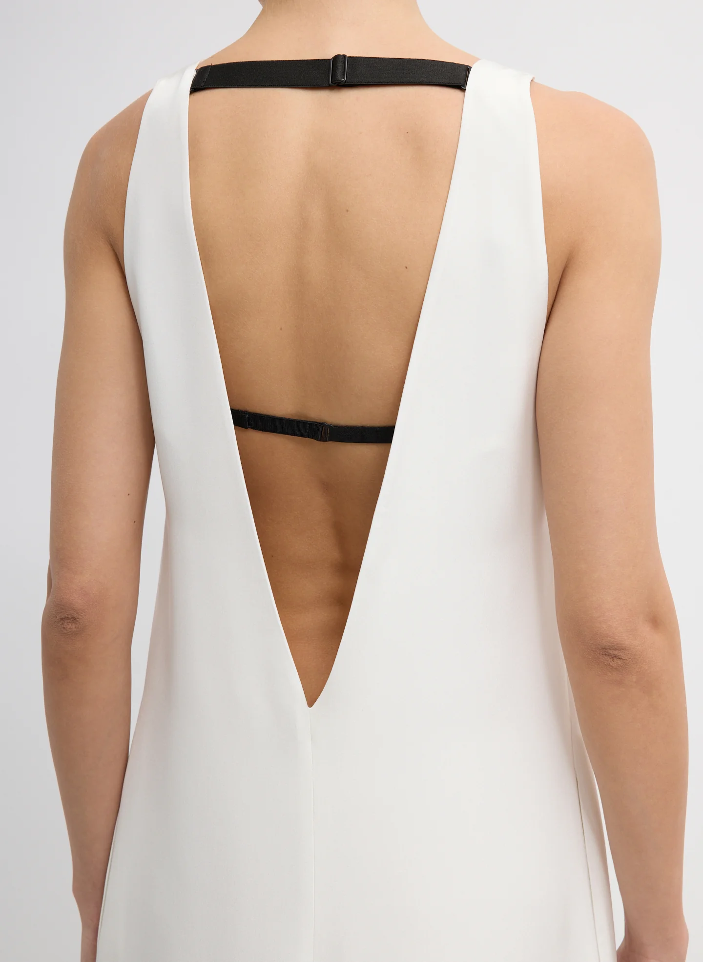 4-Ply Silk V-Neck Dress With Bra - Image 8
