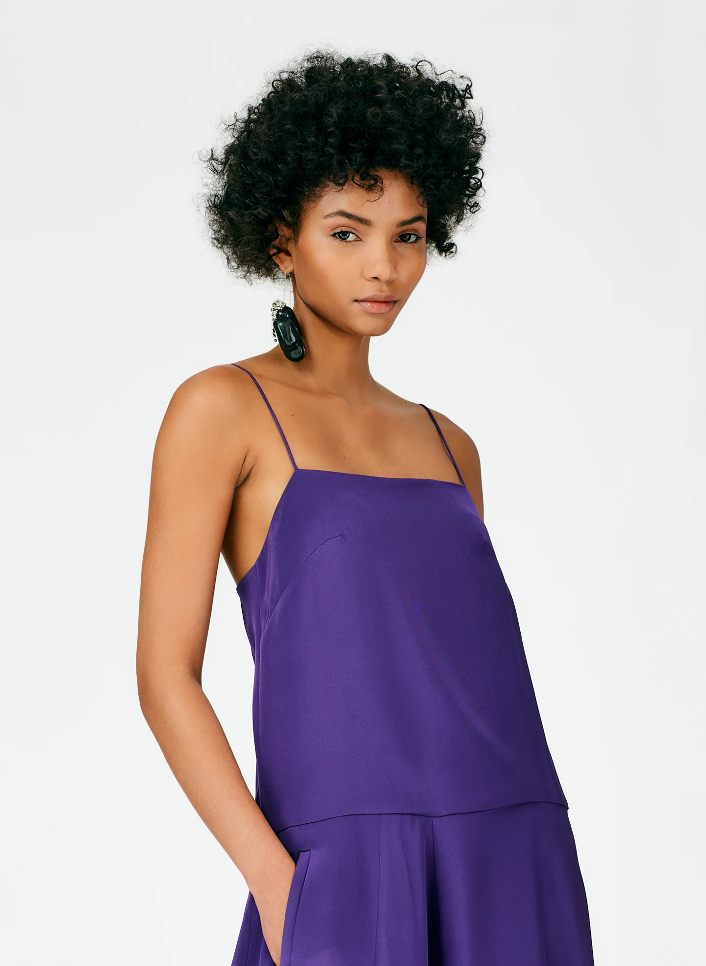 4Ply Silk Balloon Skirt Dress - Regular - Image 11