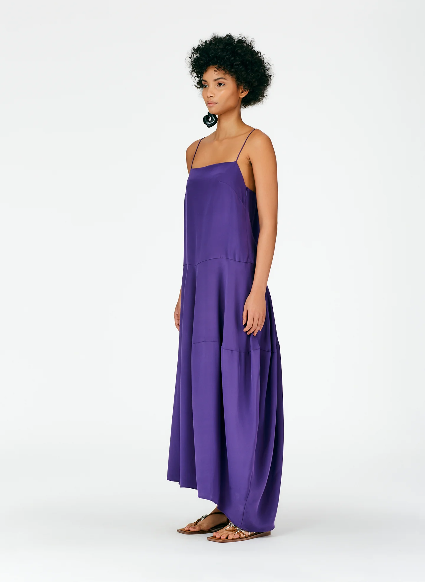 4Ply Silk Balloon Skirt Dress - Regular - Image 8