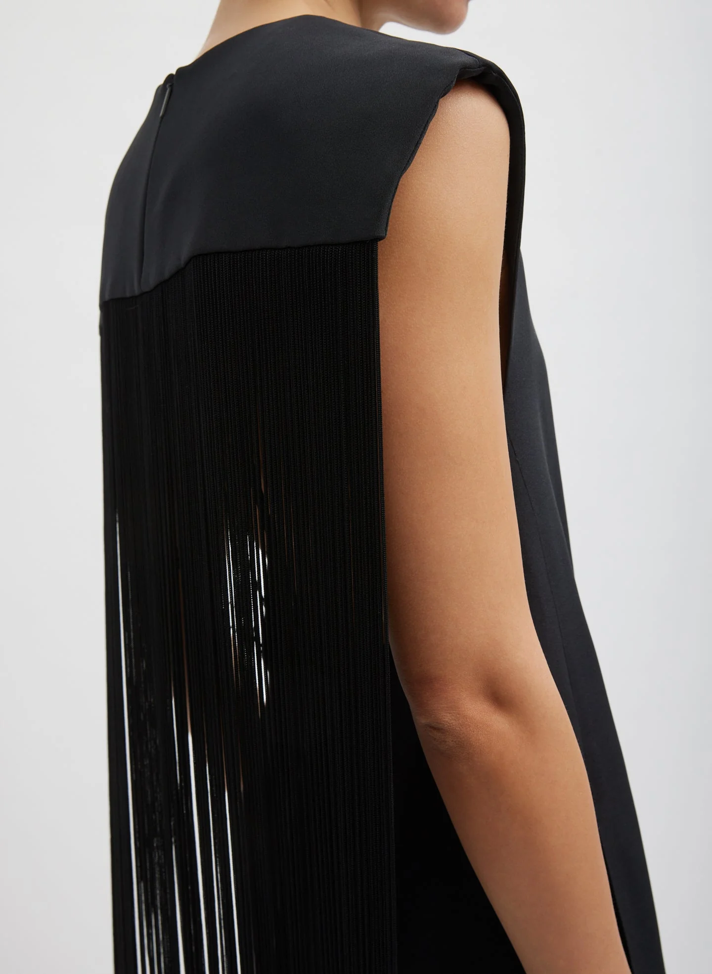 4-Ply Silk Fringed Dress - Image 4