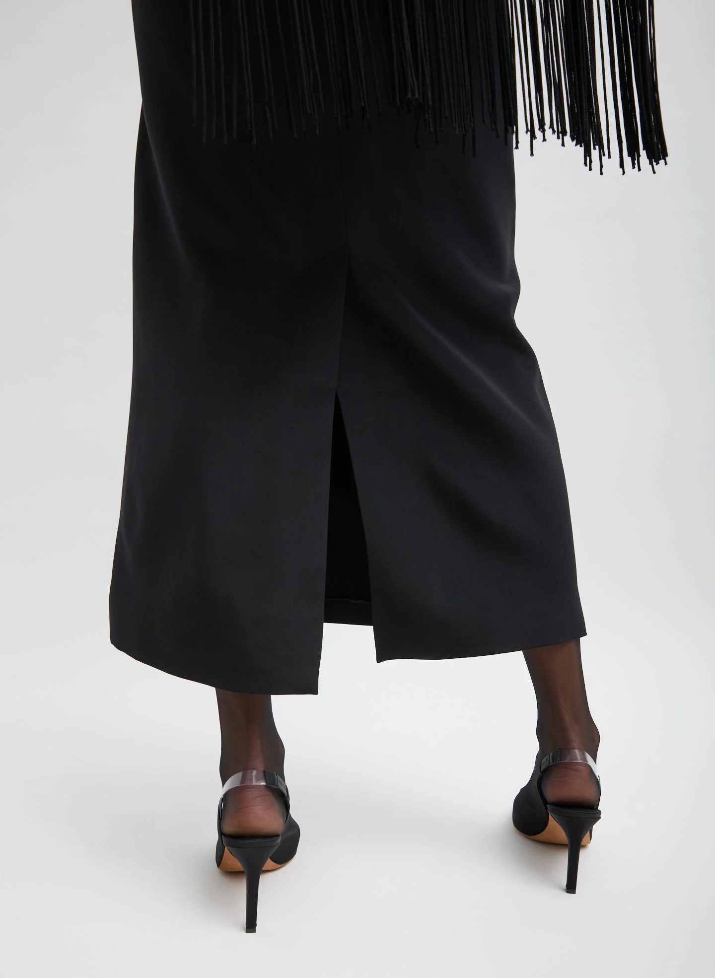 4-Ply Silk Fringed Dress - Image 5