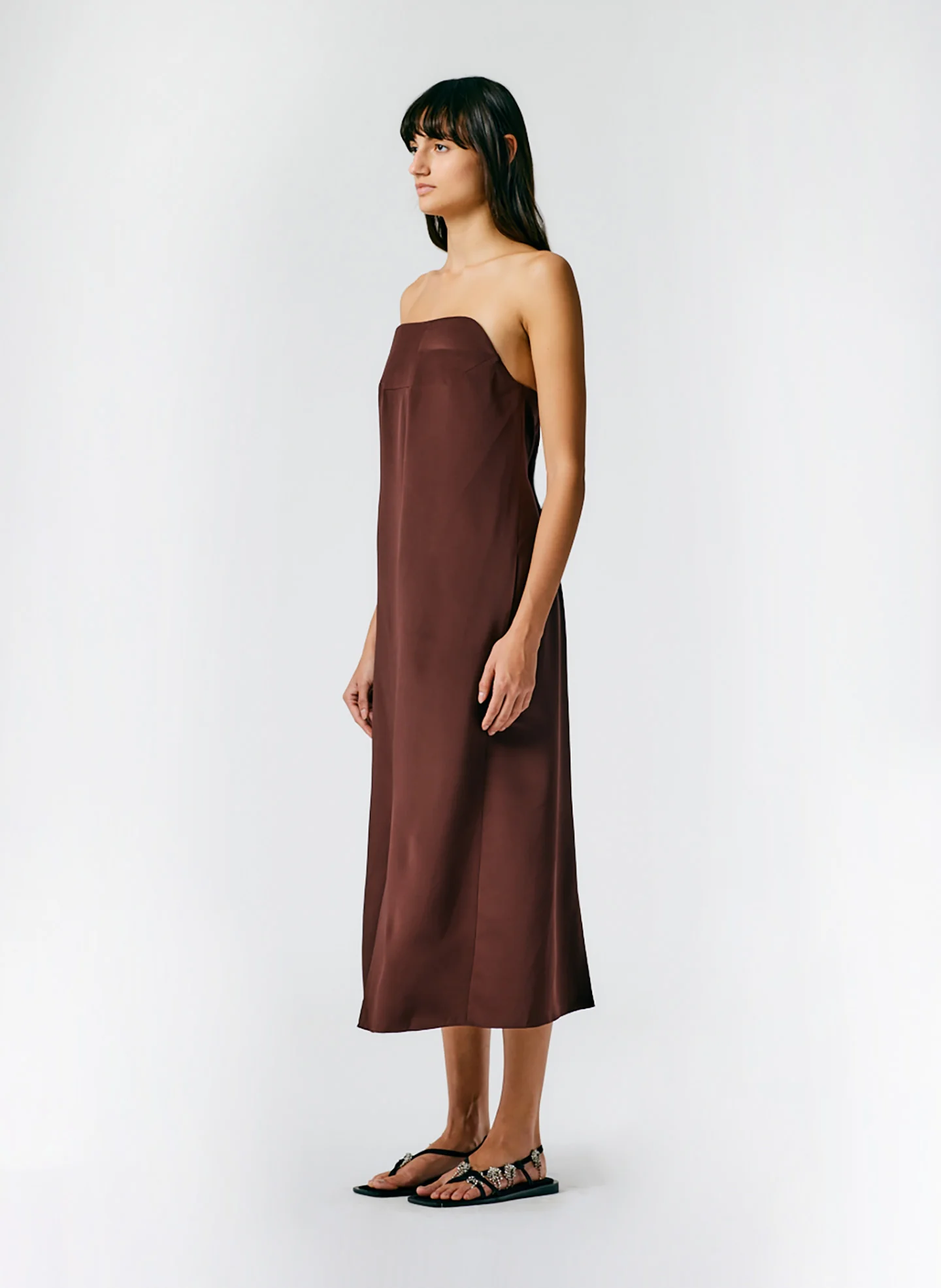 4Ply Silk Lean Strapless Dress - Image 2