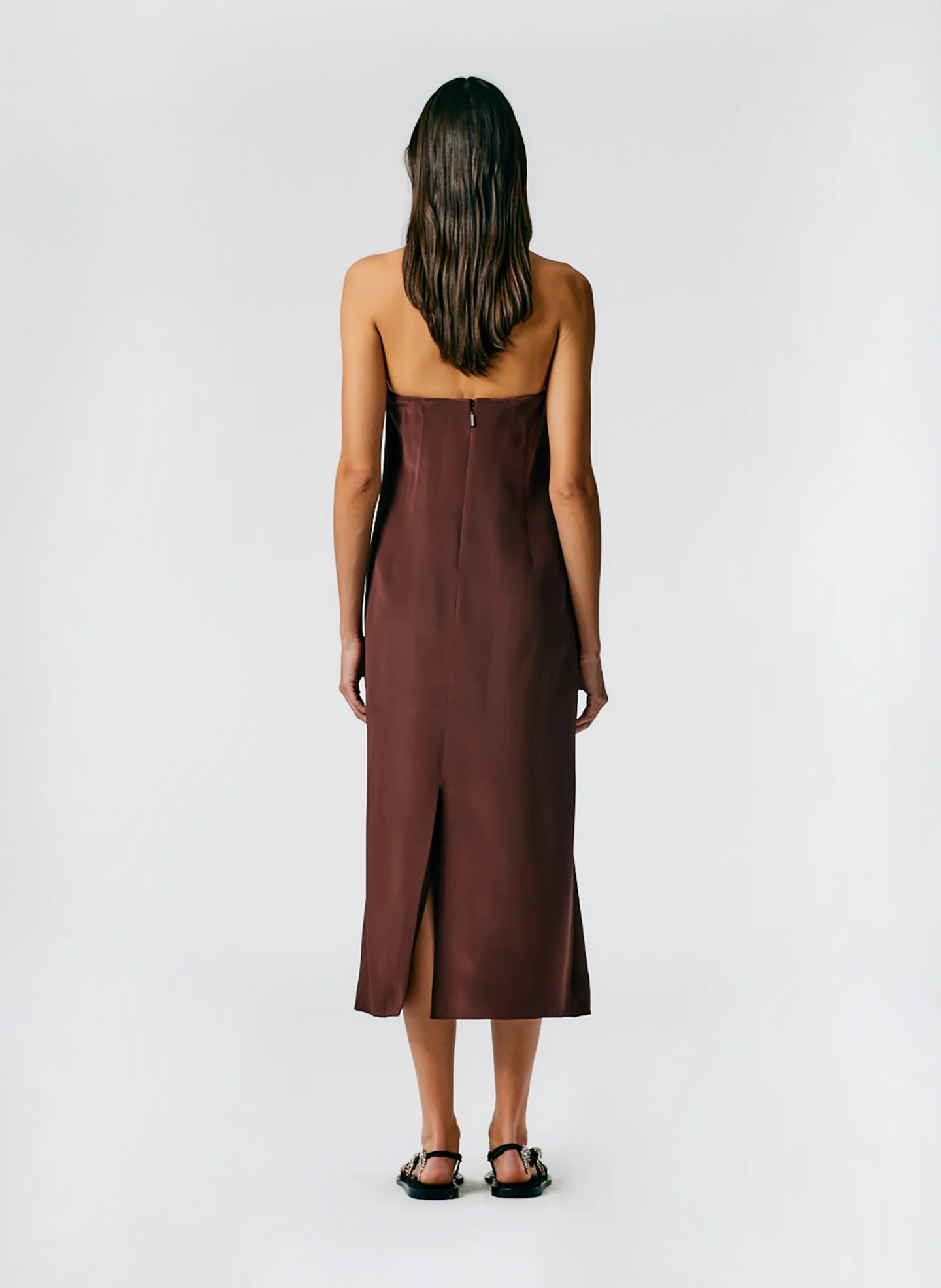 4Ply Silk Lean Strapless Dress - Image 3