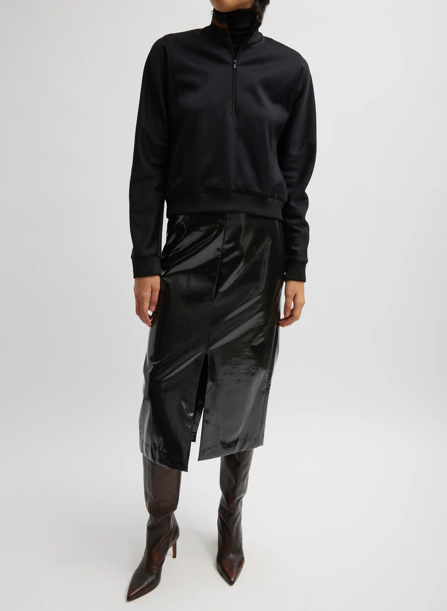 Active Knit Cropped Sweatshirt - Image 9