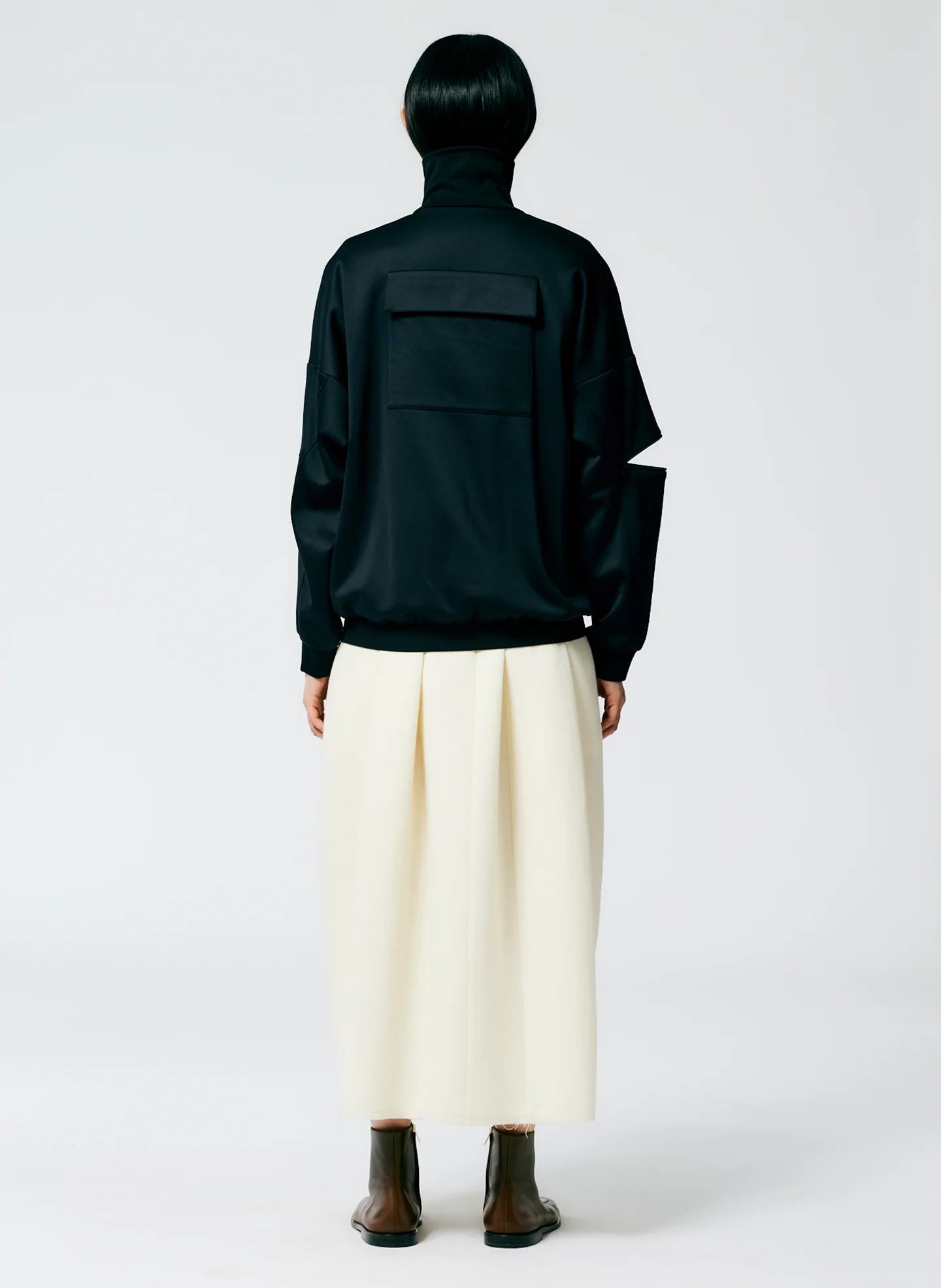 Active Knit Zipper Detailed Track Jacket - Image 3