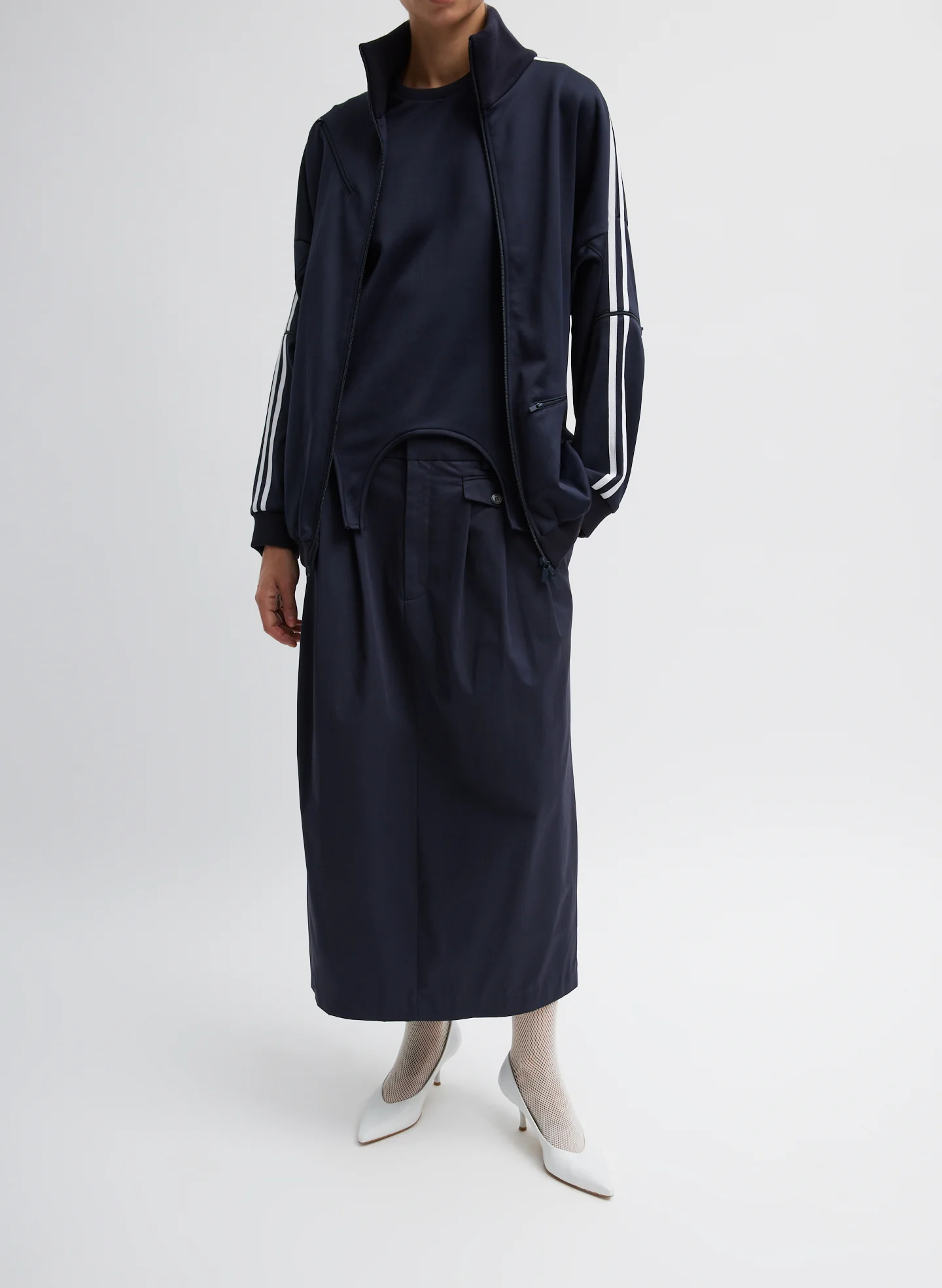 Active Knit Zipper Detailed Track Jacket - Image 5