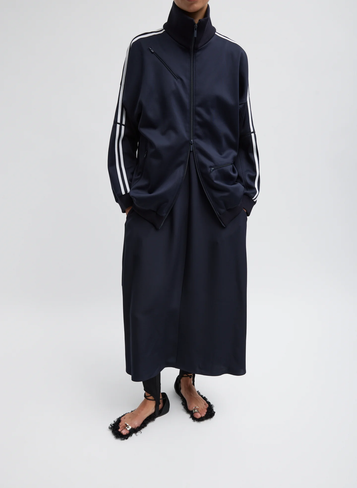 Active Knit Zipper Detailed Track Jacket - Image 6