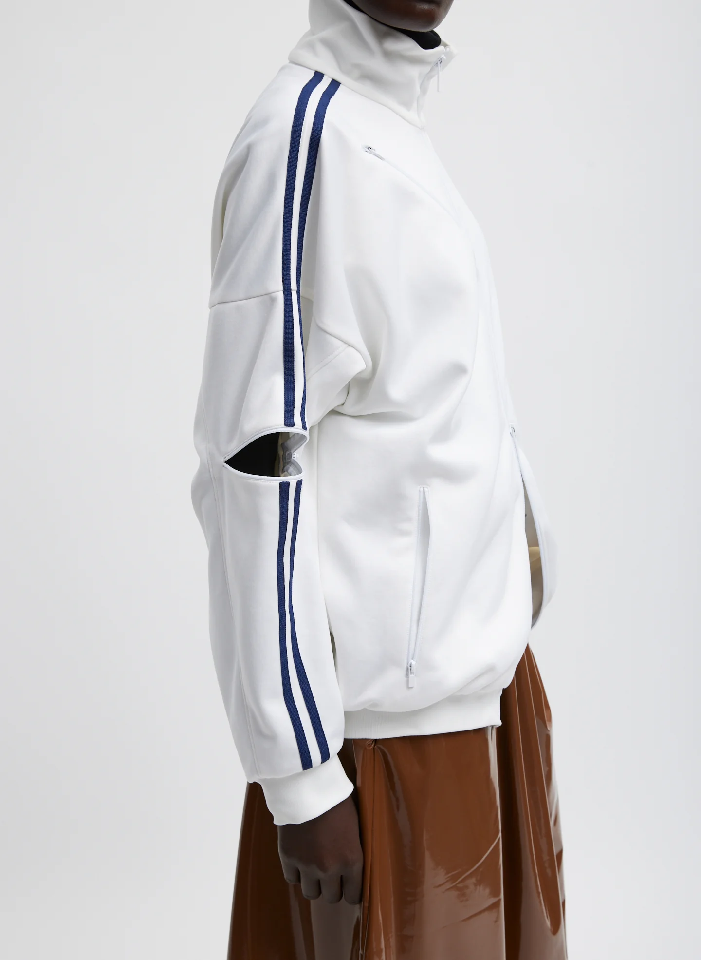 Active Knit Zipper Detailed Track Jacket - Image 4