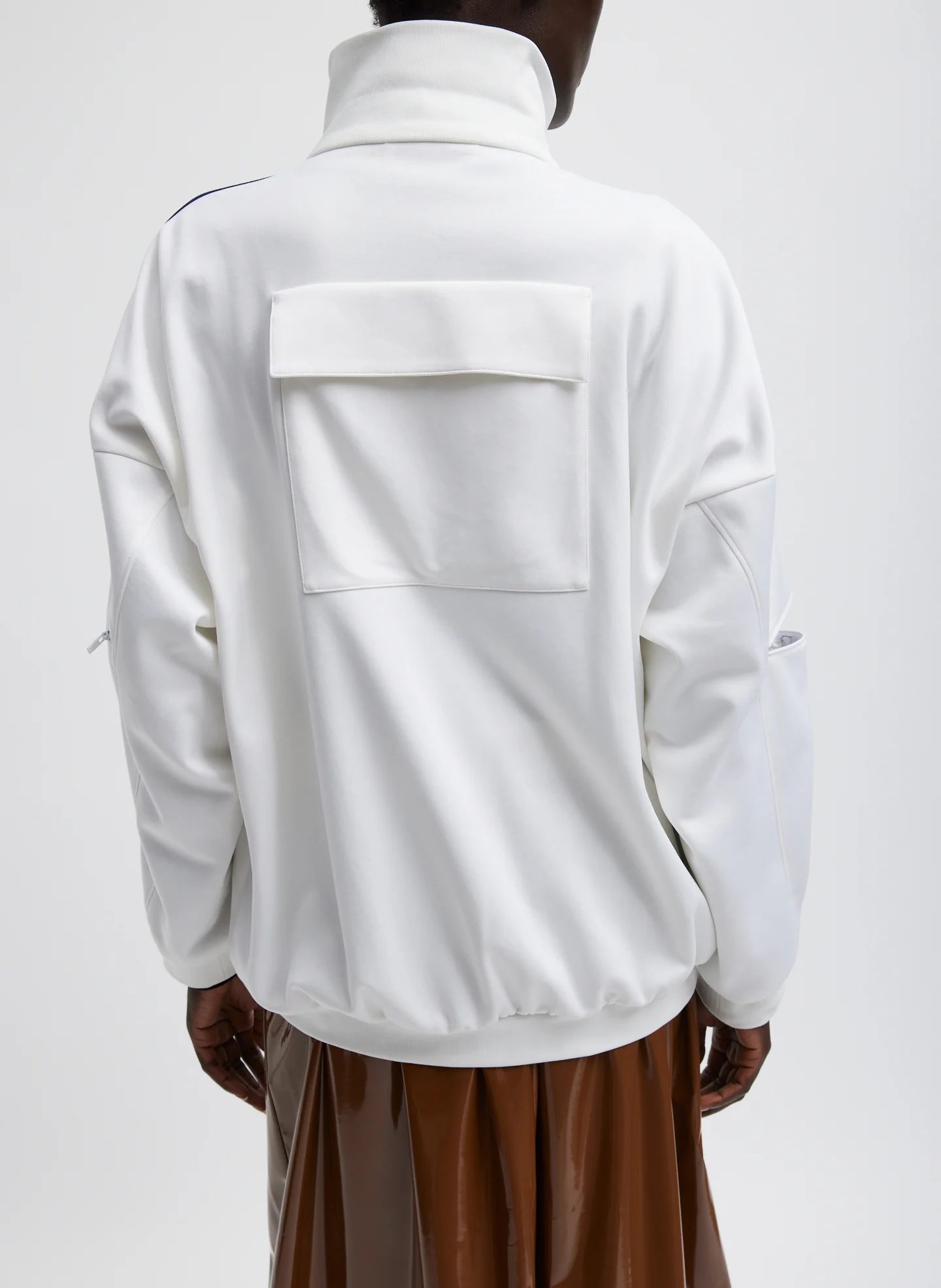 Active Knit Zipper Detailed Track Jacket - Image 5