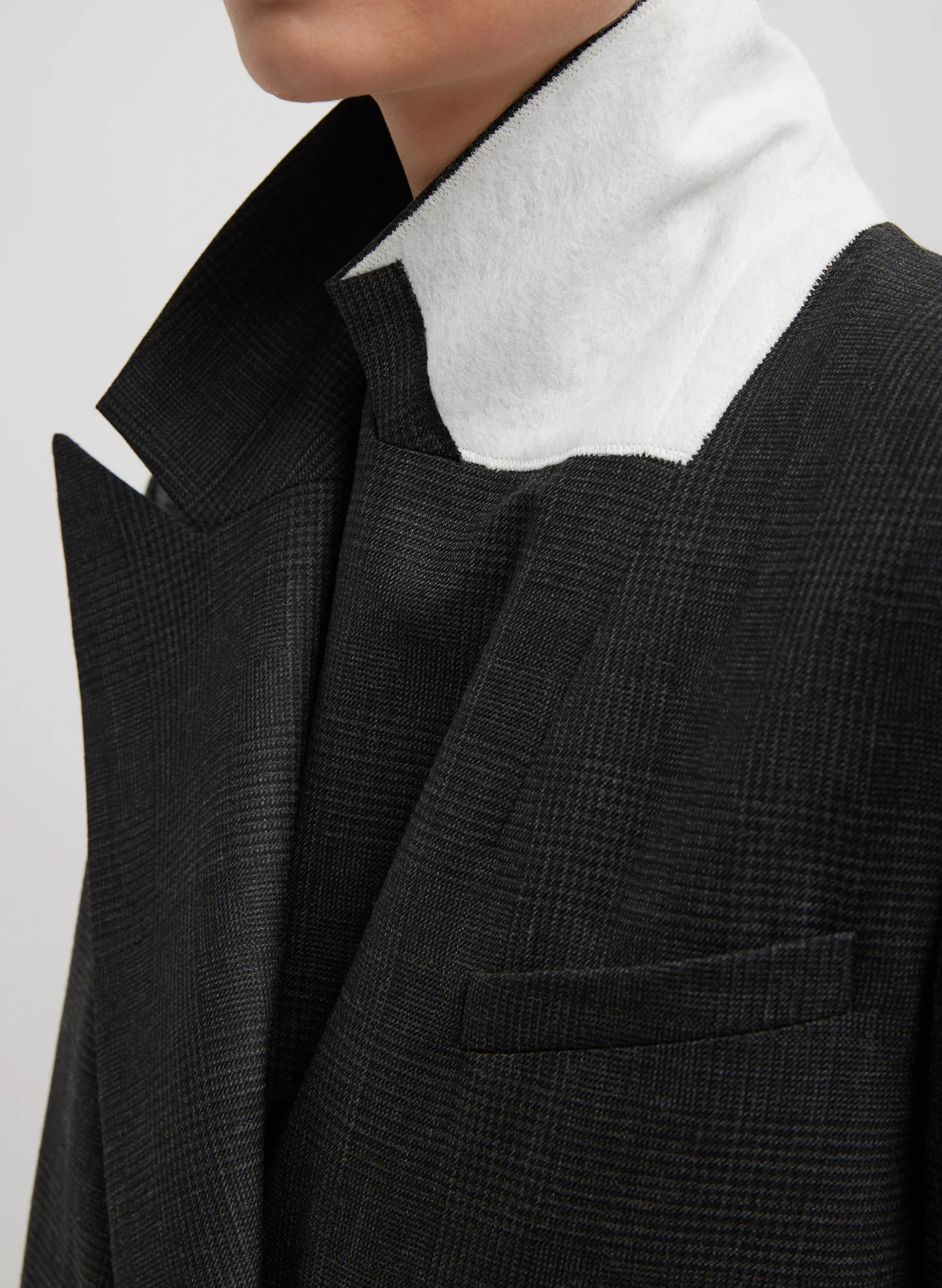 Adler Glenplaid Double Breasted Blazer With Cut Outs - Image 5