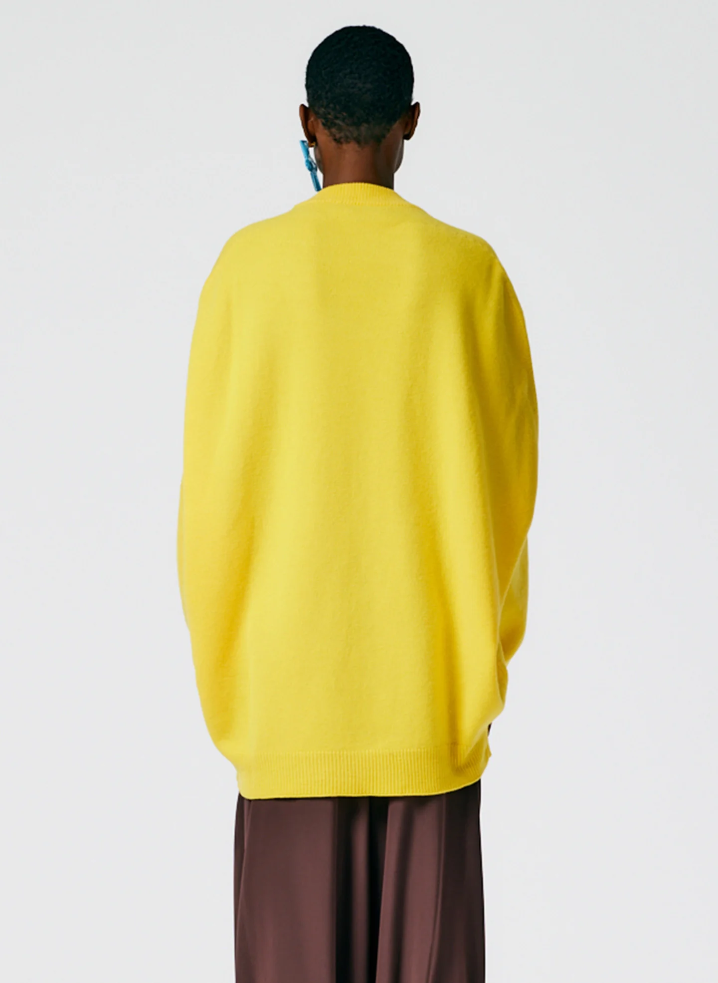 Airy Extrafine Wool Circular Origami Pullover - Image 4