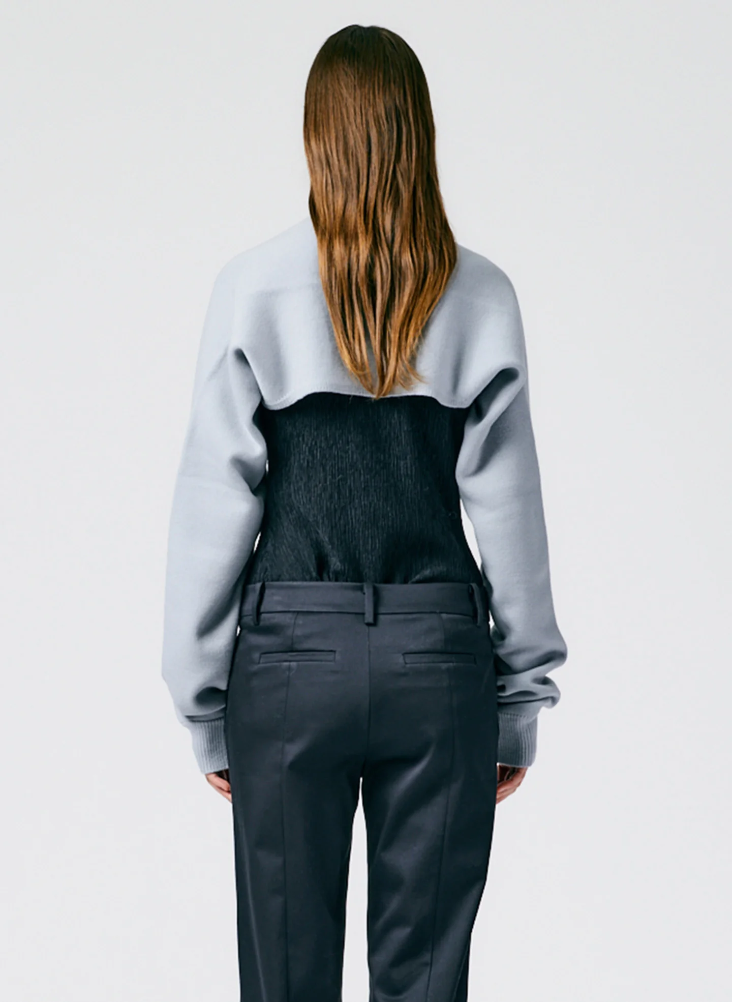 Airy Extrafine Wool Sleeve Shrug - Image 5