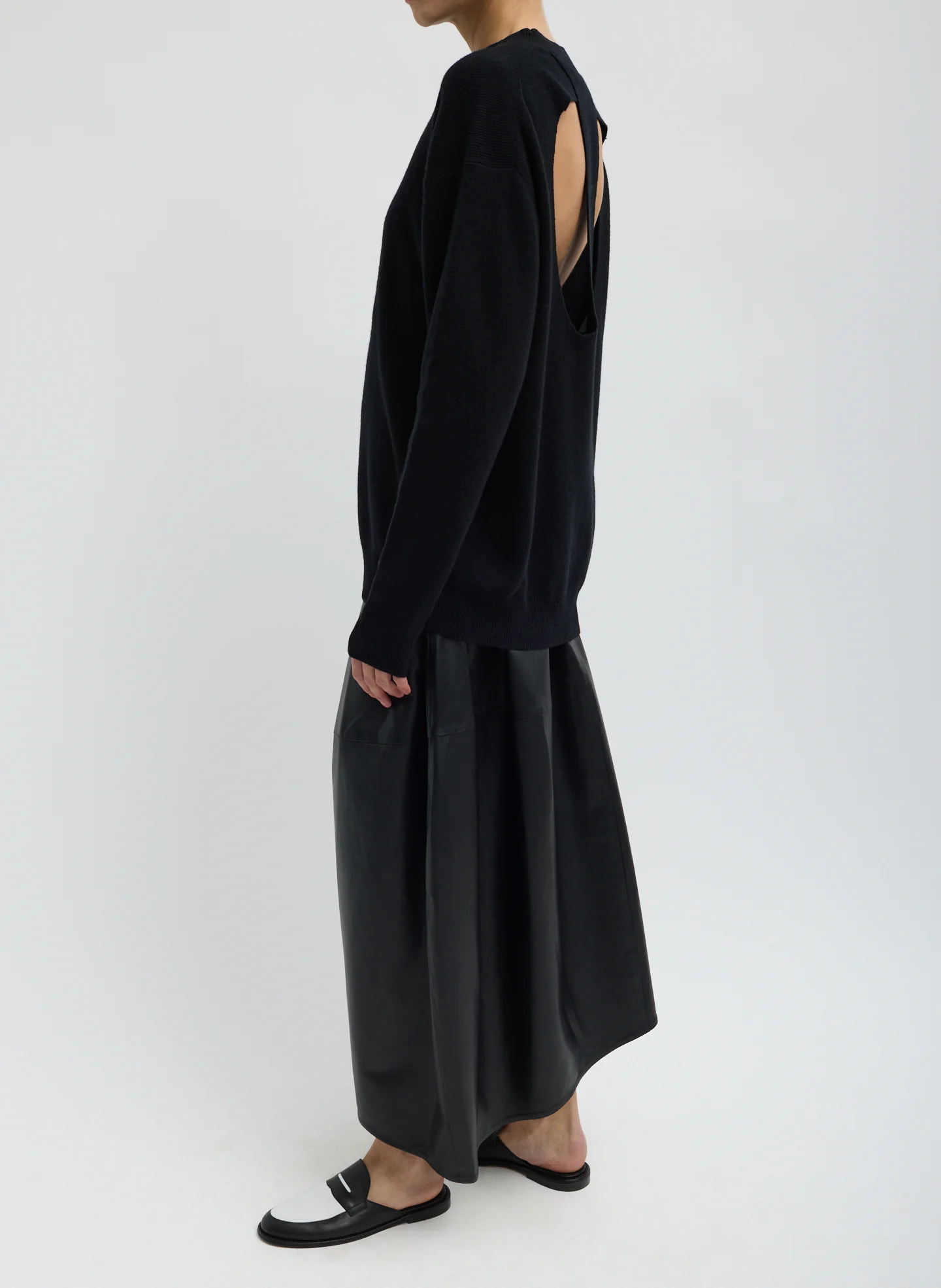 Anna Merino Wool Cut Out Racerback Pullover - Image 5