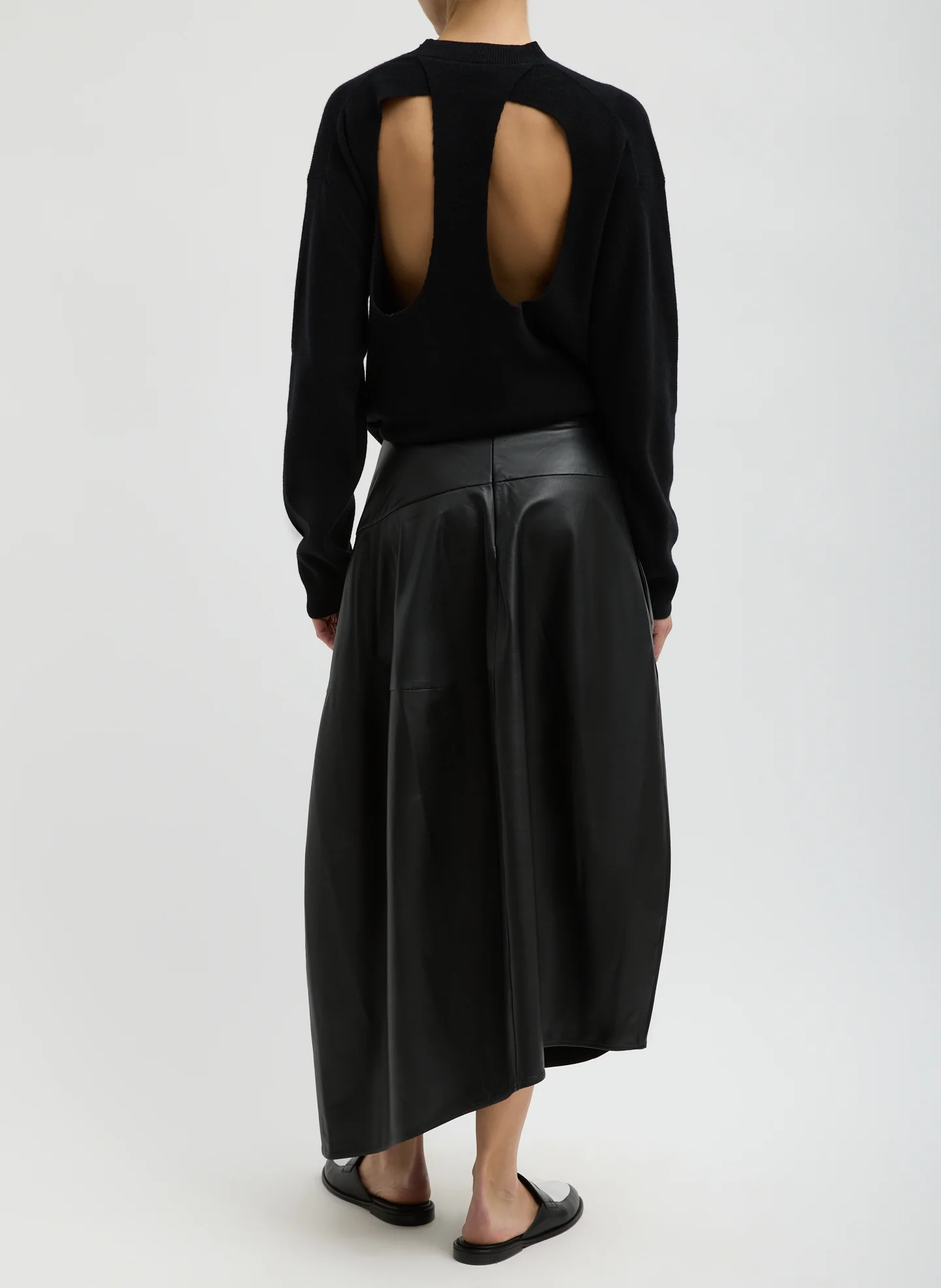 Anna Merino Wool Cut Out Racerback Pullover - Image 6