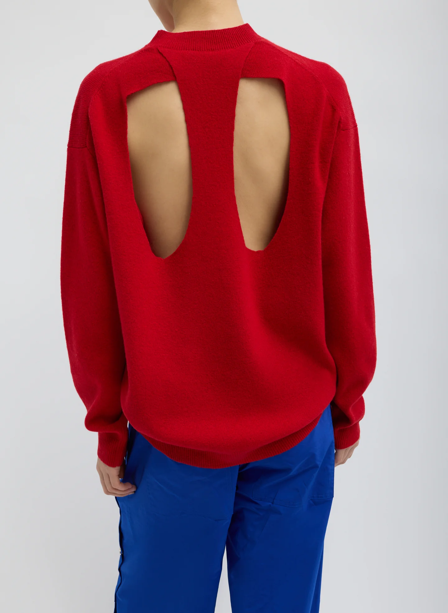 Anna Merino Wool Cut Out Racerback Pullover - Image 3