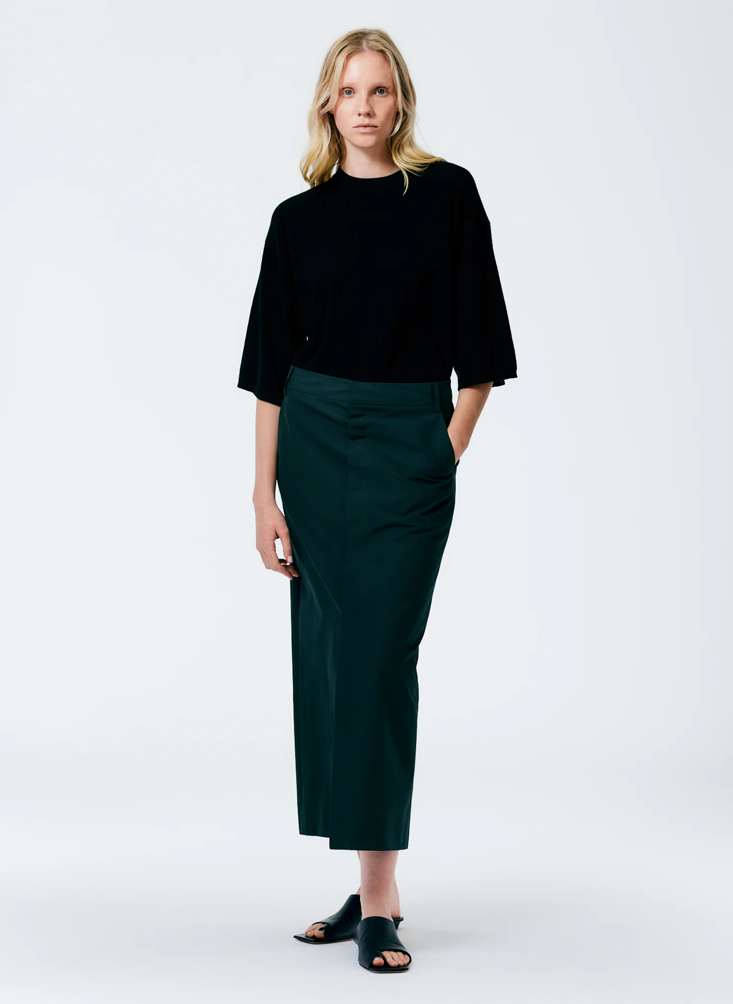 Arun Suiting Back Wrap Maxi Skirt - Image 3