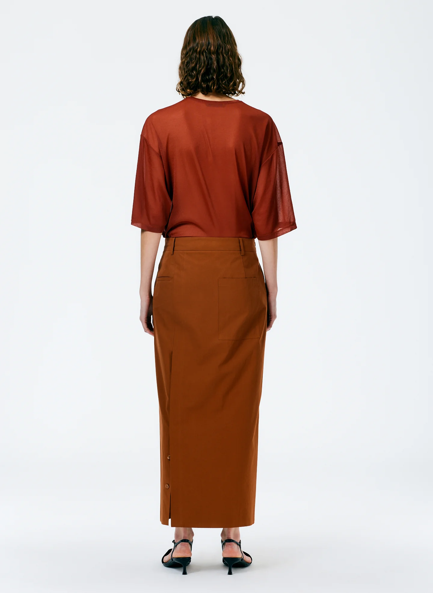 Arun Suiting Back Wrap Maxi Skirt - Image 3
