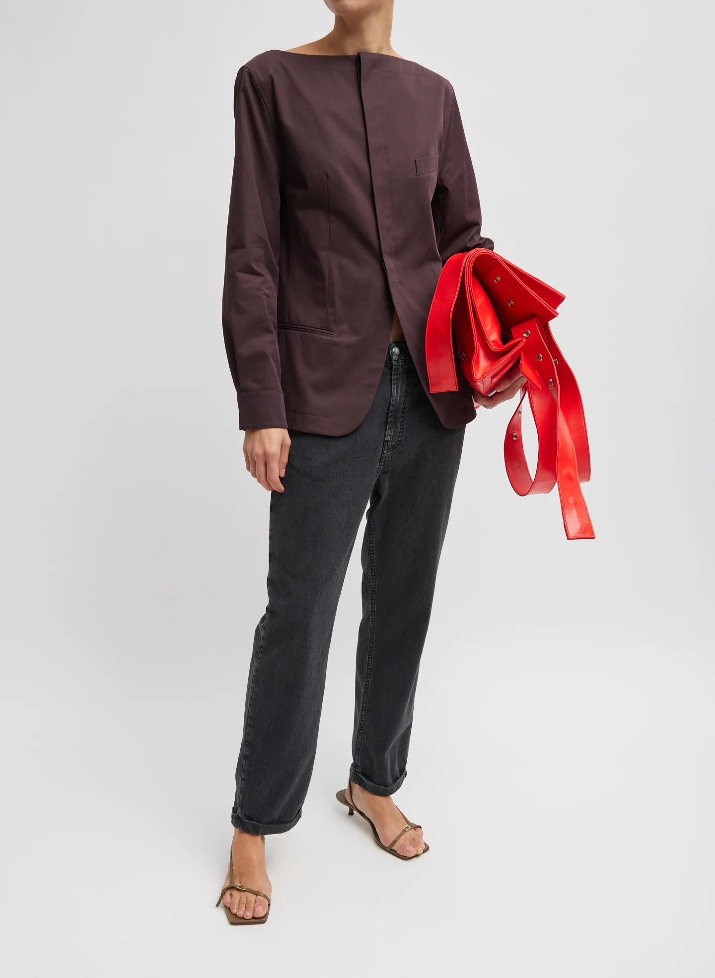 Bio Twill Boatneck Shirt Jacket - Image 6