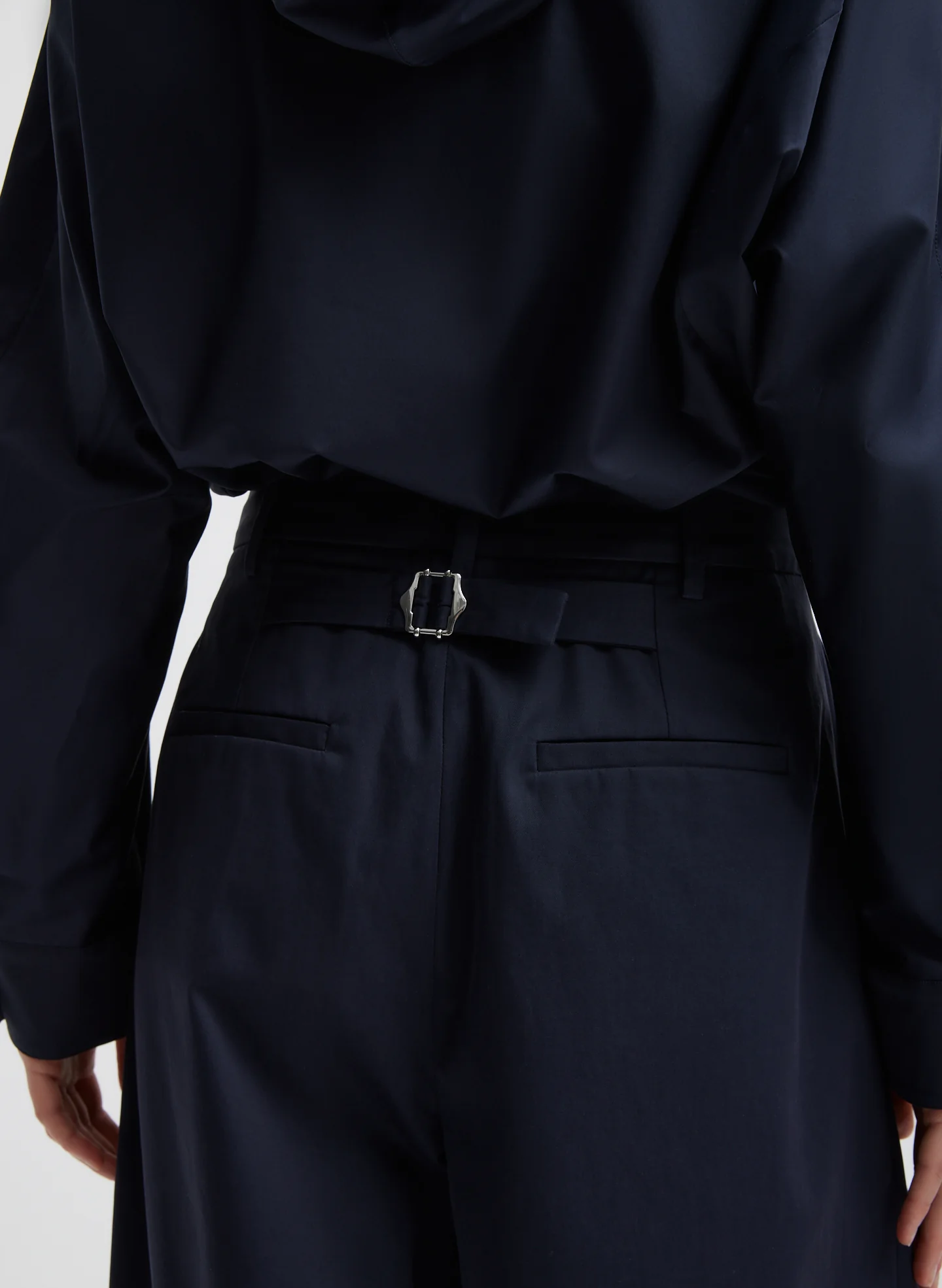 Bio Twill Triple Pleat Cropped Pant - Image 7