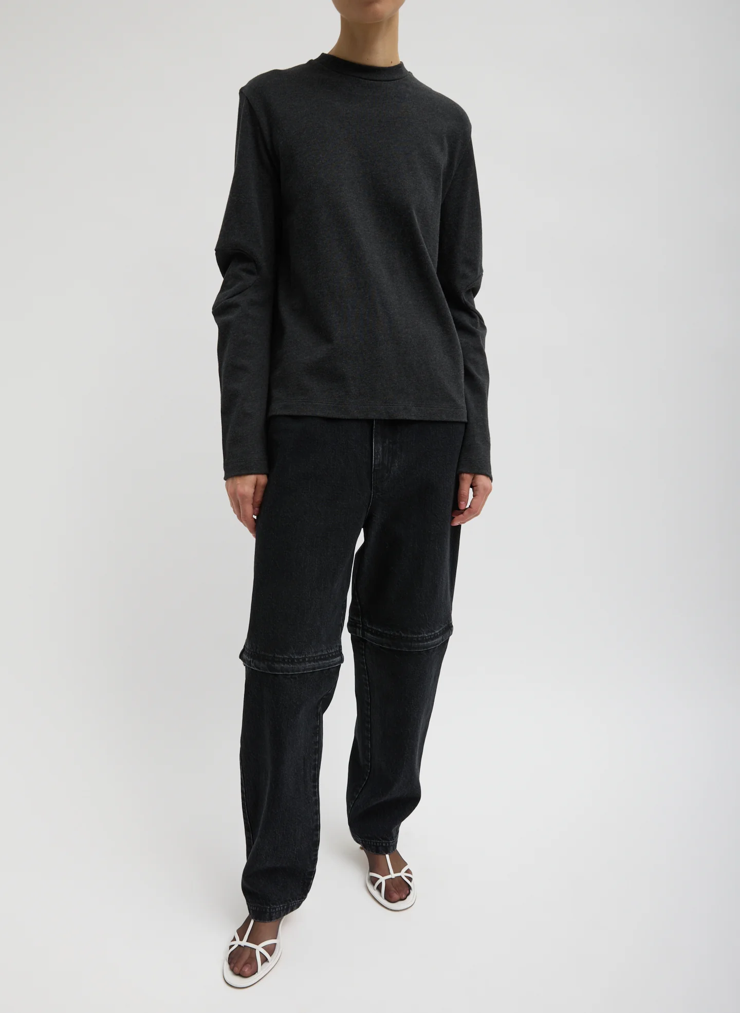 Black Denim Lars Convertible Zip Jean