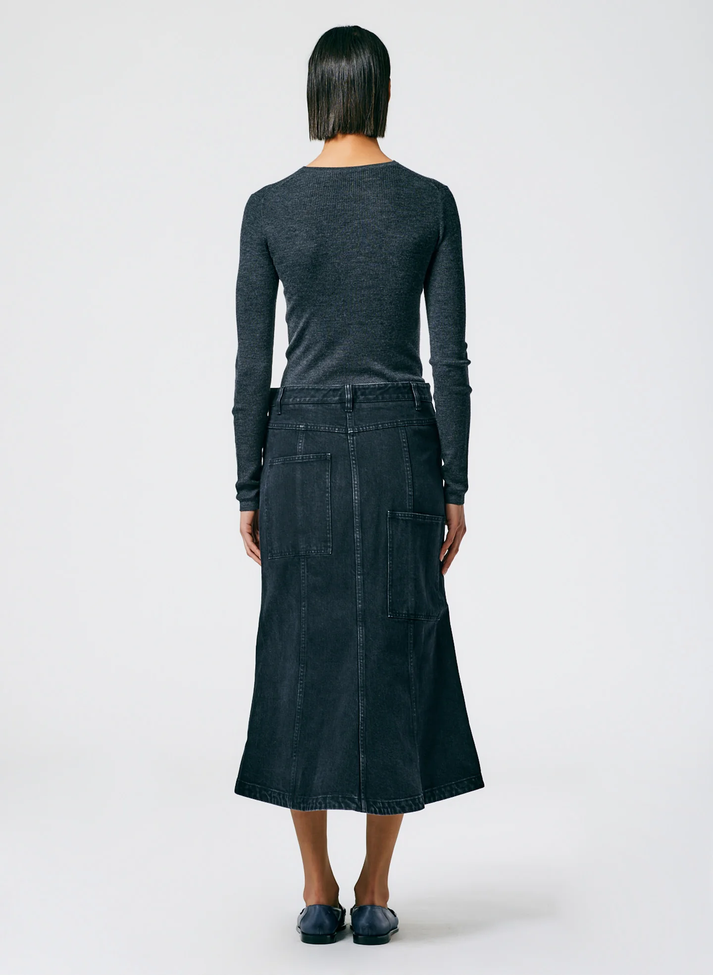 Black Denim Skirt - Image 4