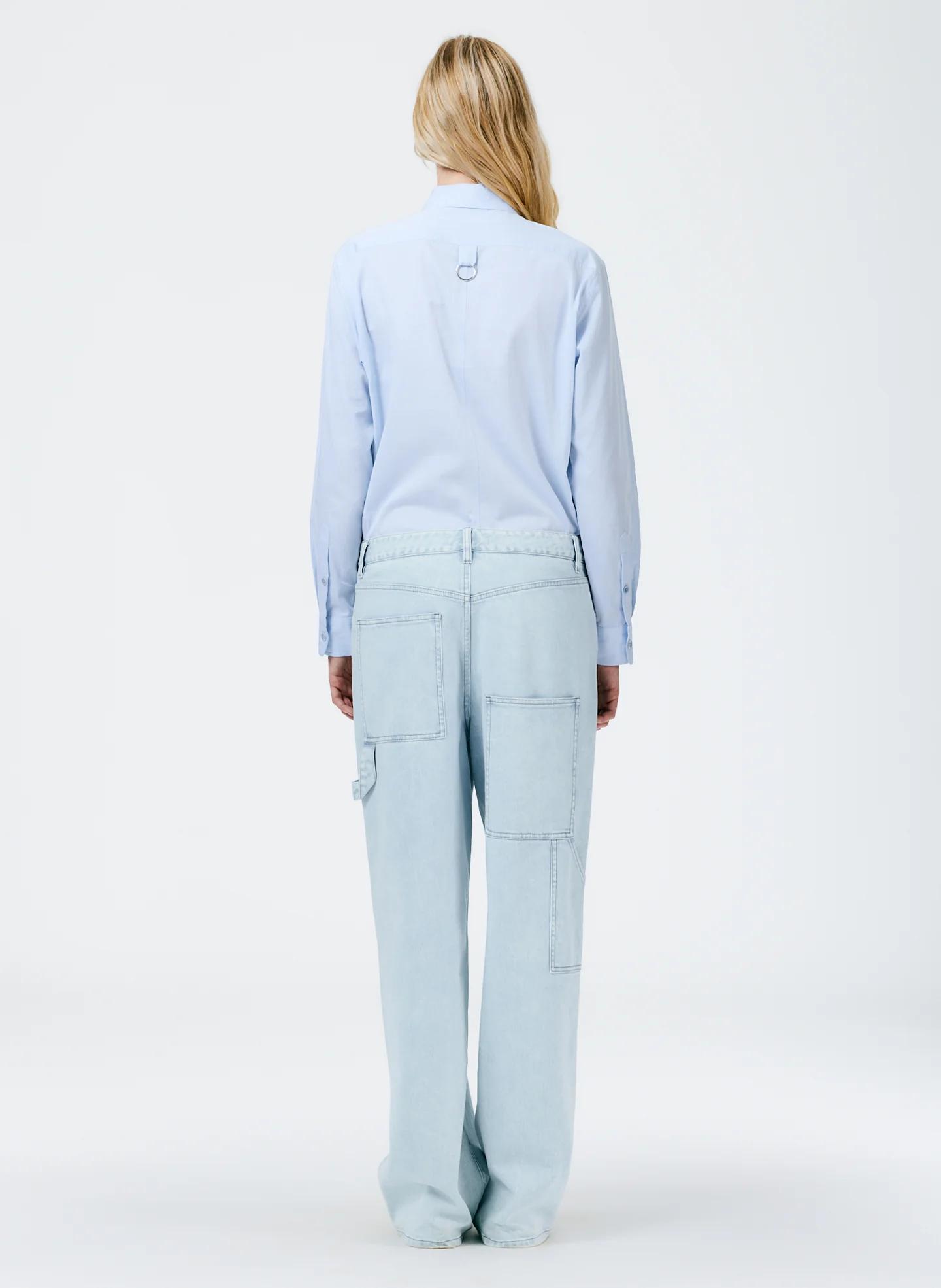 Bleached Denim Slouchy Carpenter Jean - Image 3