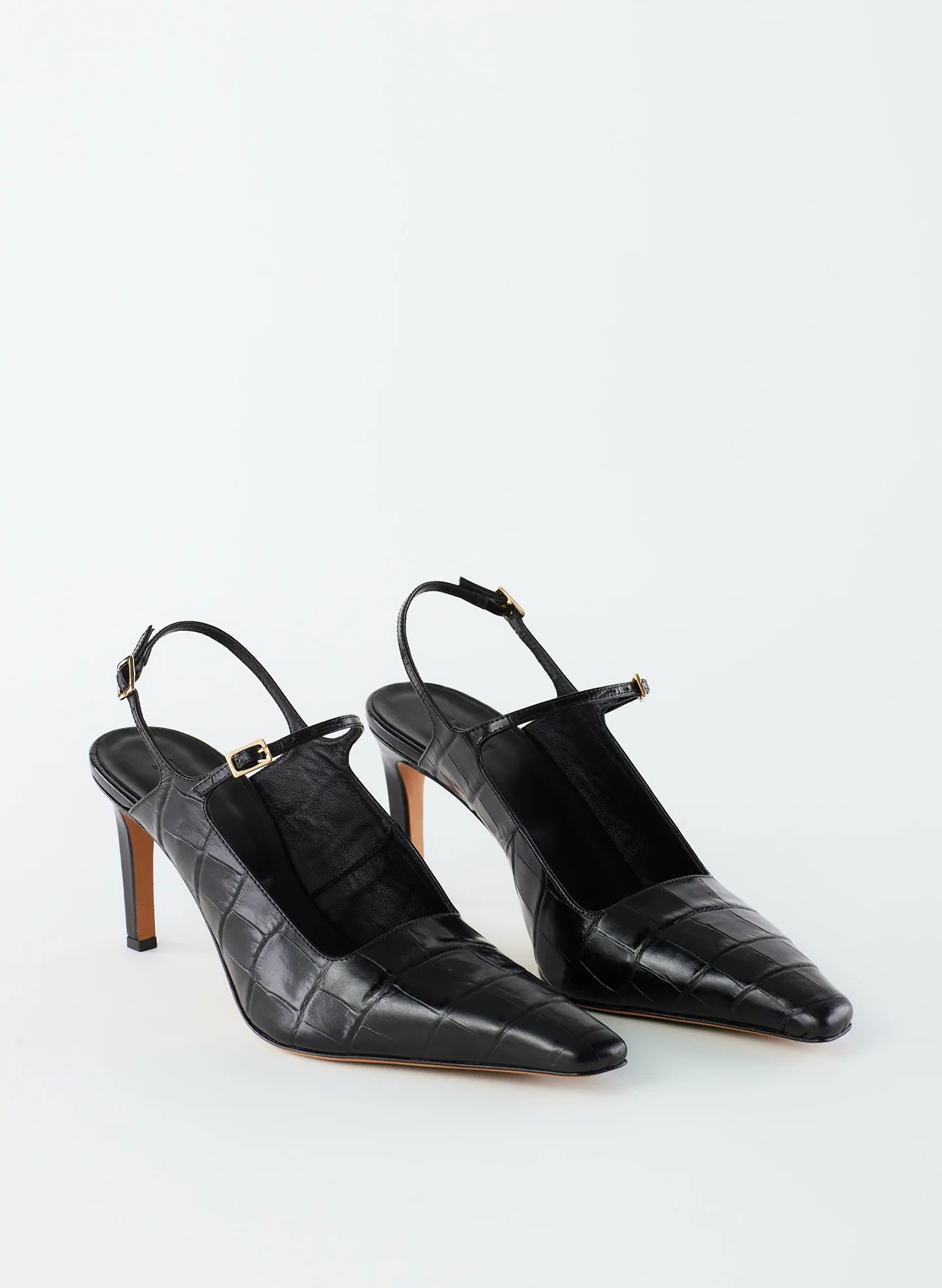 Croc Print Bob Slingback - Image 3
