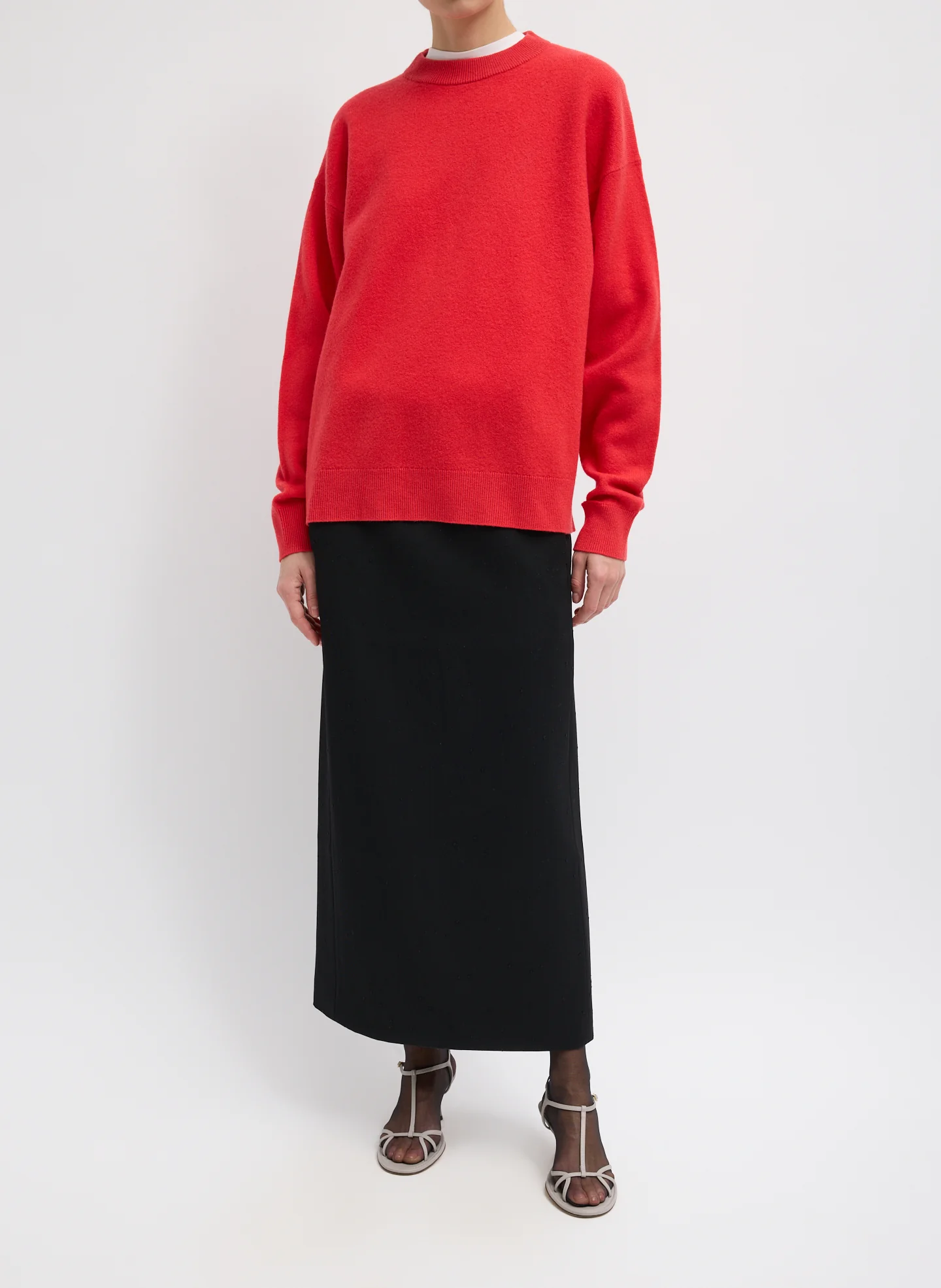 Boiled Wool Crewneck Easy Pullover - Image 2