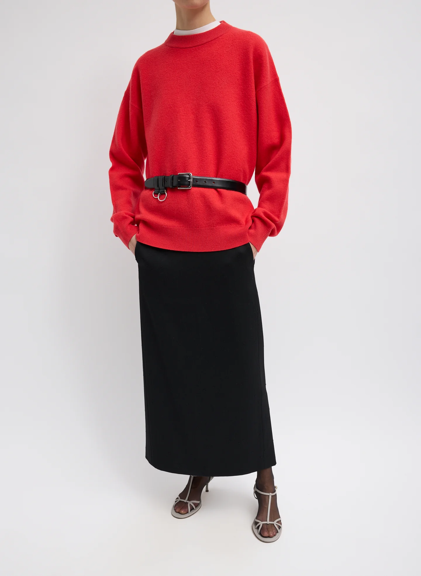 Boiled Wool Crewneck Easy Pullover - Image 6