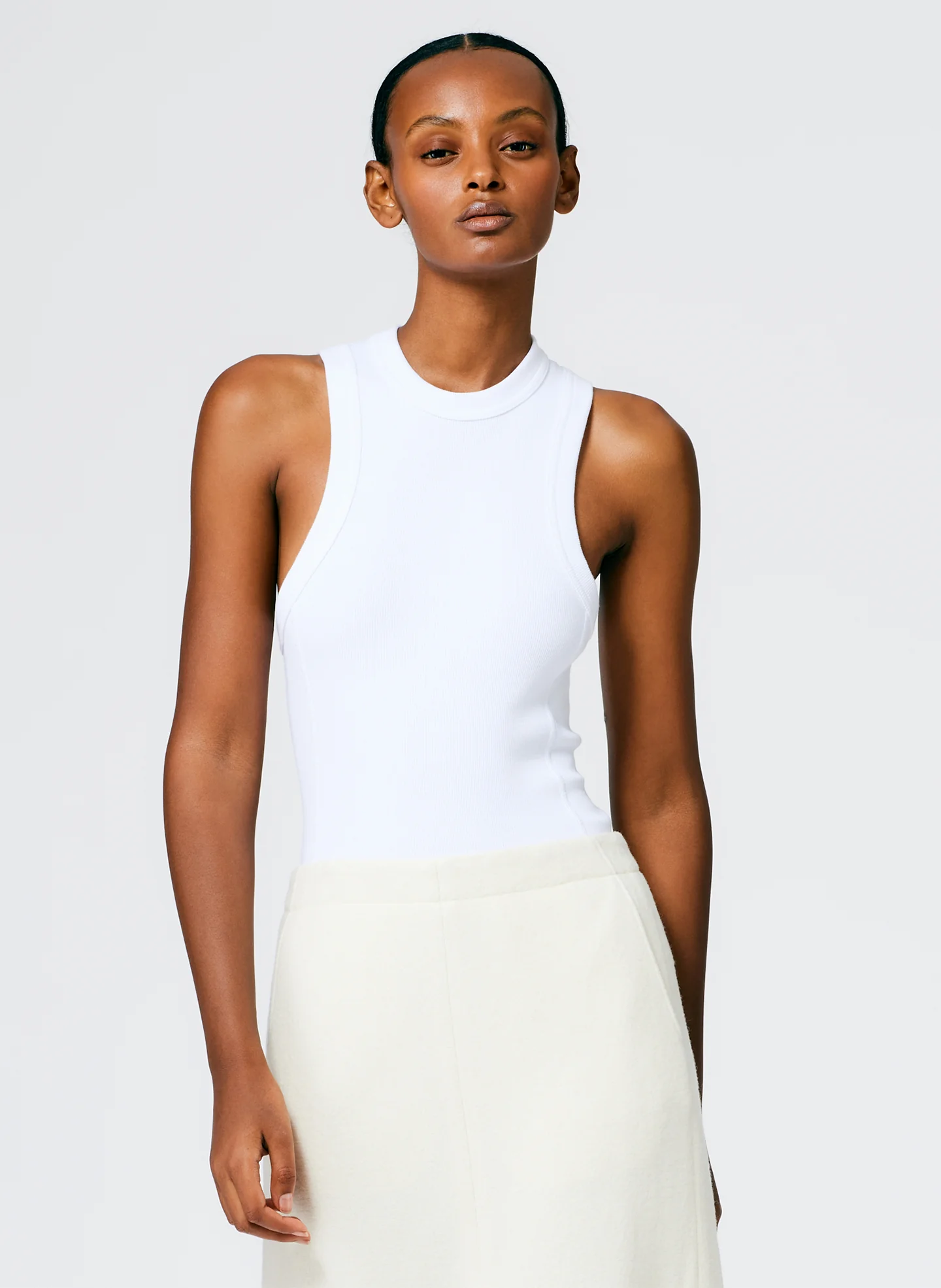 Boiled Wool Sculpted Skirt - Image 5