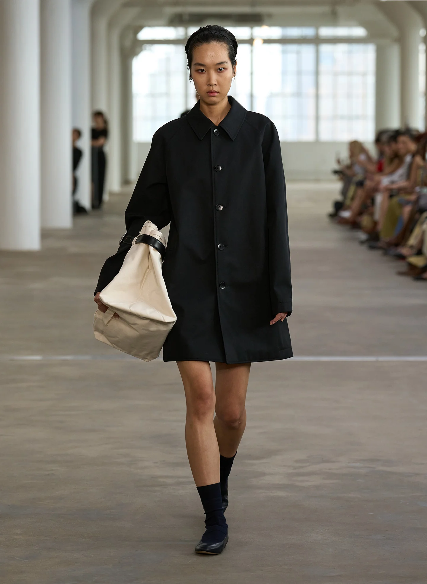 Bonded Luxe Twill Carcoat - Image 2