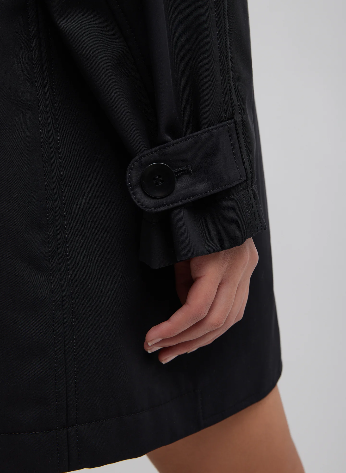 Bonded Luxe Twill Carcoat - Image 4