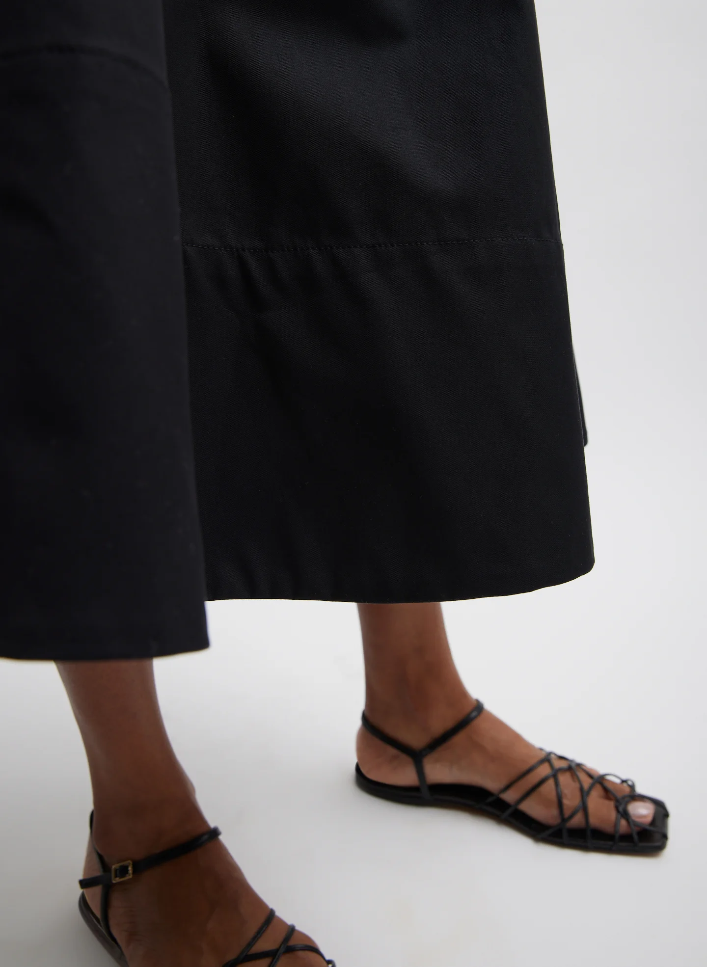 Bonded Luxe Twill Circle Skirt - Image 2