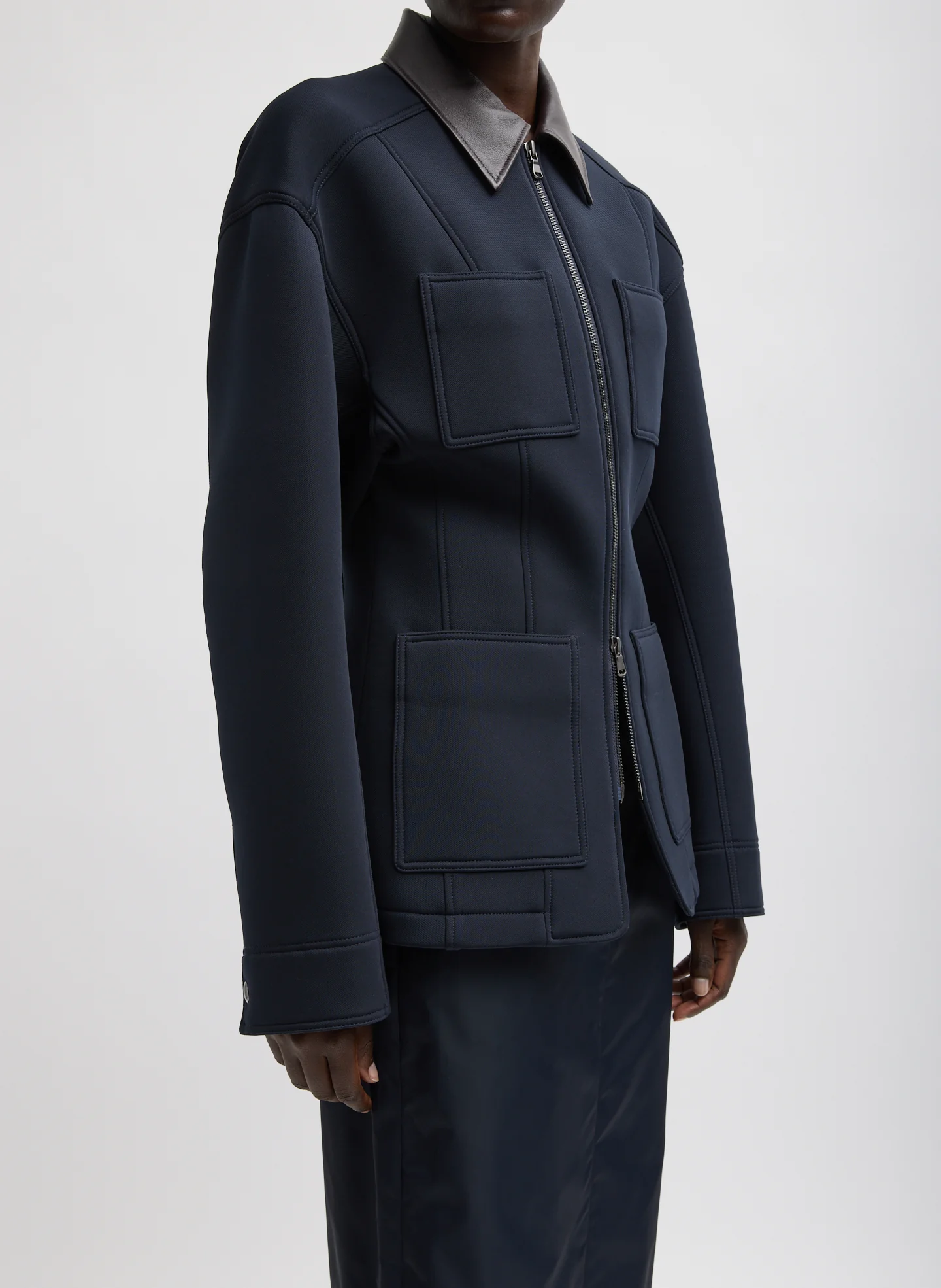 Bonded Twill Sculpted Workmen Jacket - Image 3