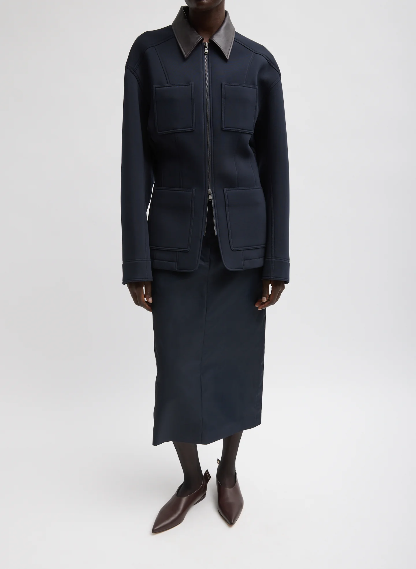 Bonded Twill Sculpted Workmen Jacket - Image 4