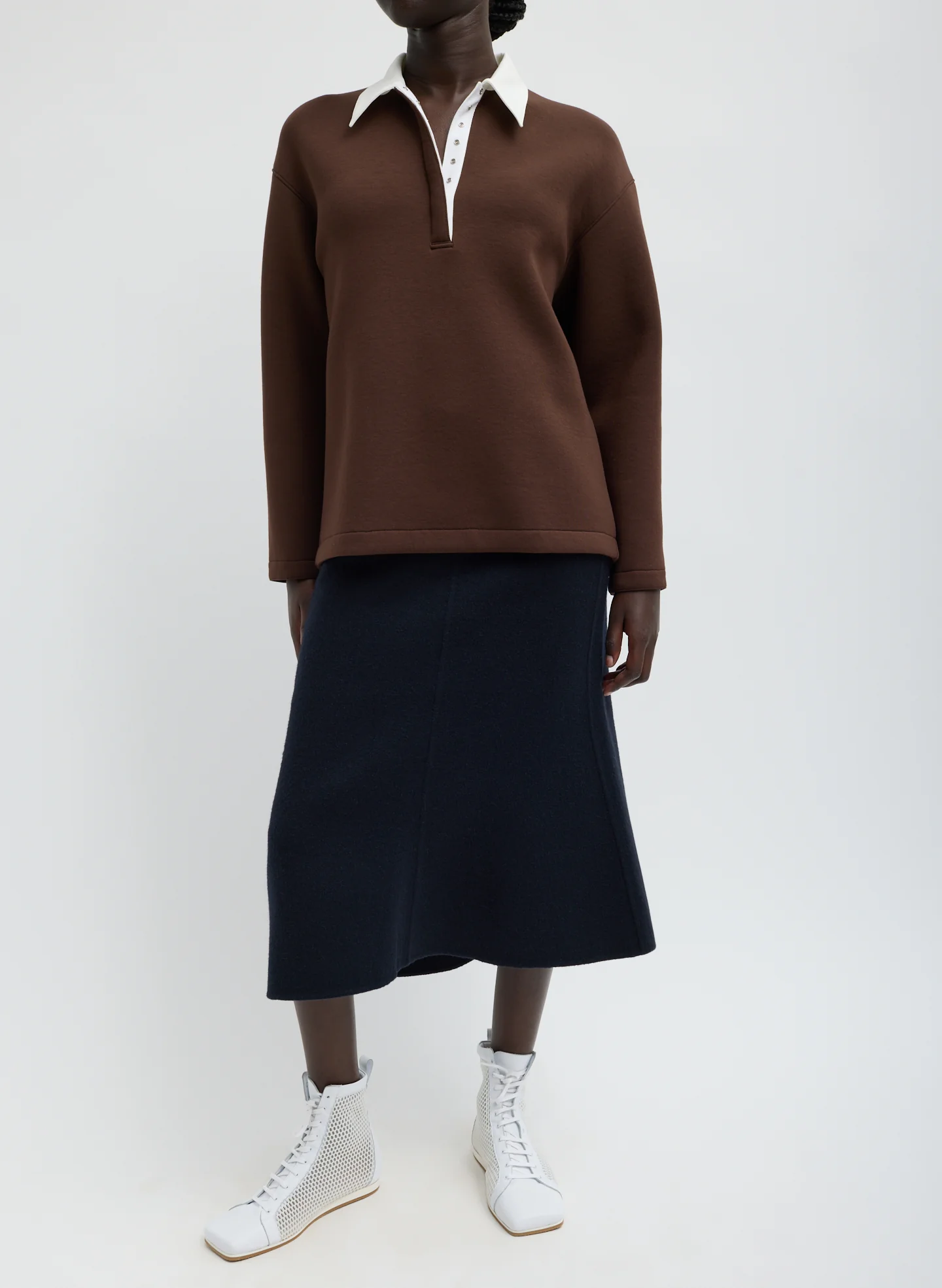Bonded Viscose Sculpted Polo - Image 4
