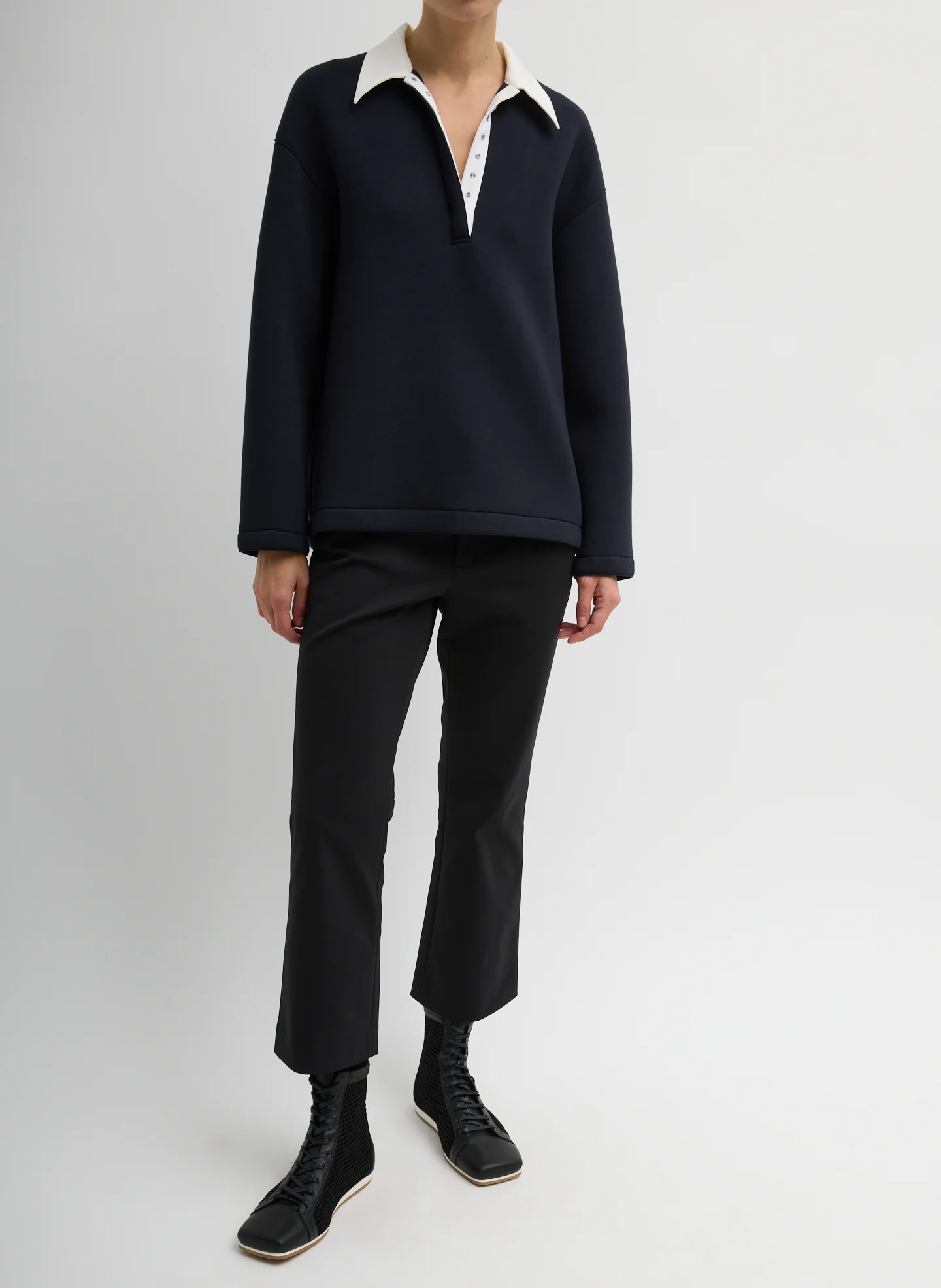 Bonded Viscose Sculpted Polo - Image 5