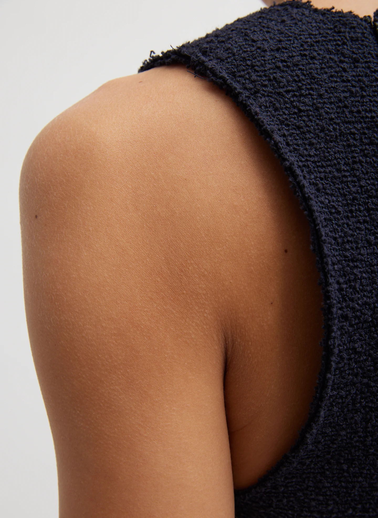 Boucle Knit Tank Tucked Dress - Image 3