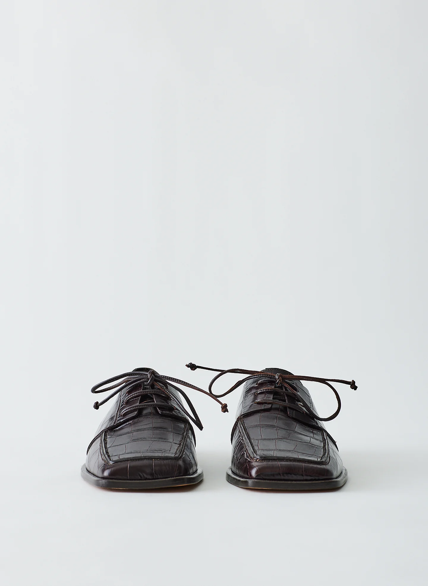 Croc Print Brody Square Toe Loafer - Image 4