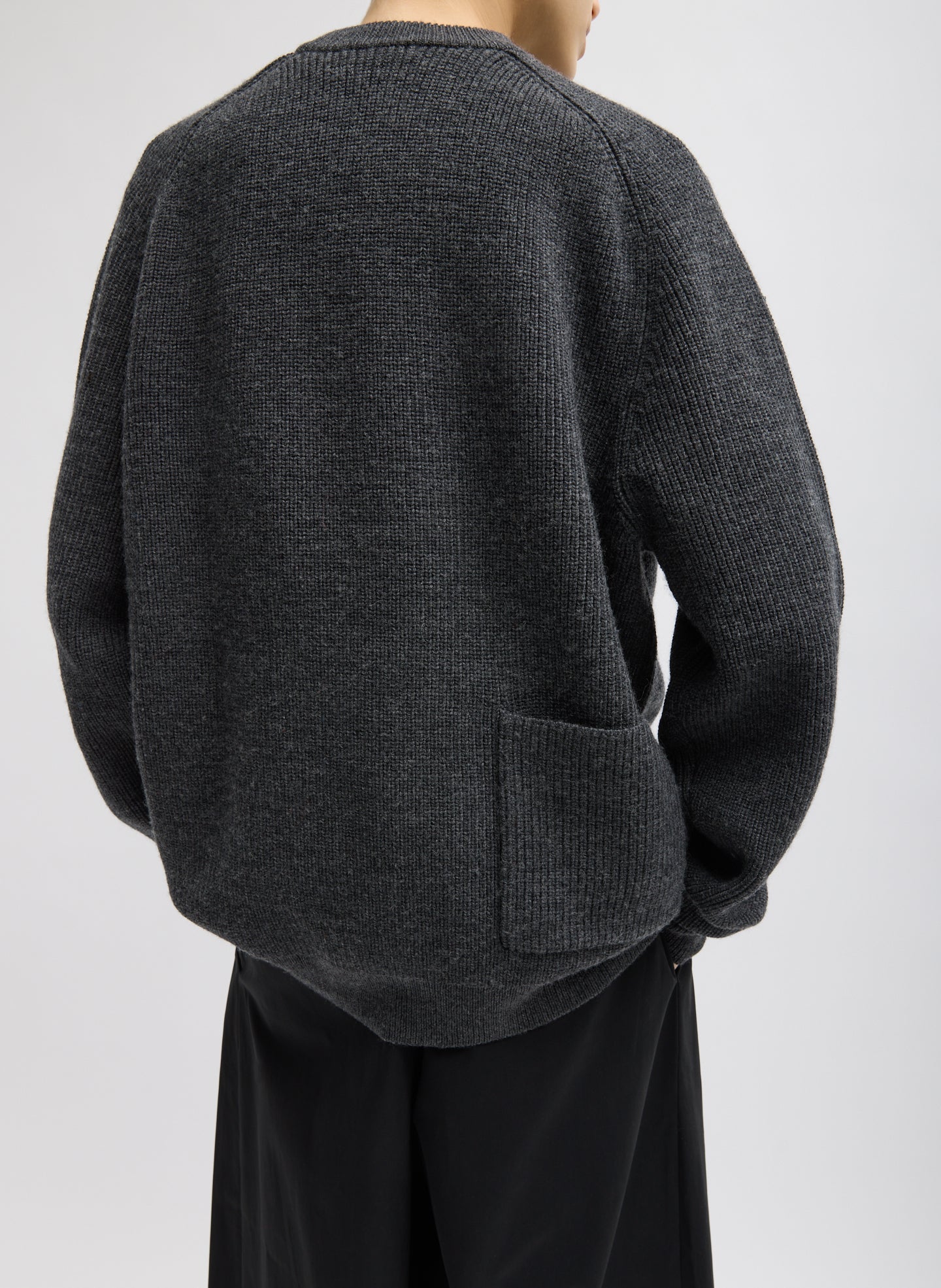 Cardigan Stitch V-Neck Easy Pullover - Image 3