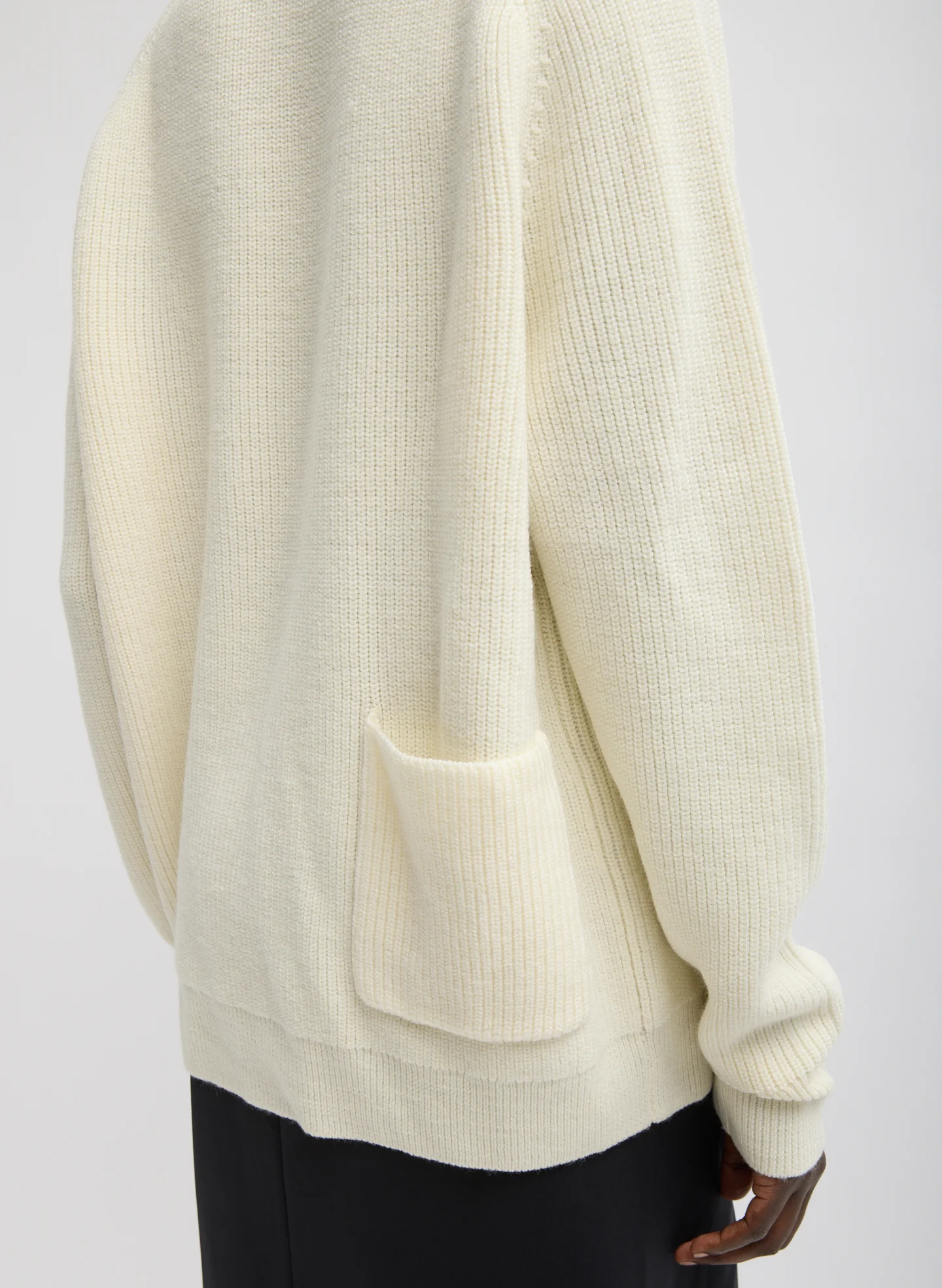 Cardigan Stitch V-Neck Easy Pullover - Image 6