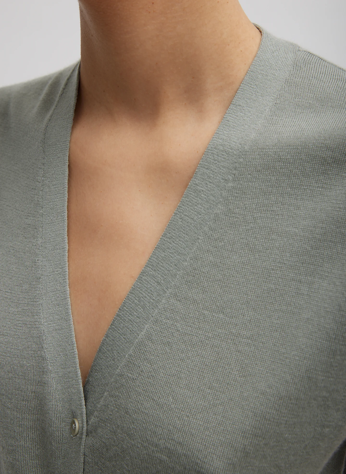 Cashmere Silk Blend Sleeveless Button Down Sweater - Image 2