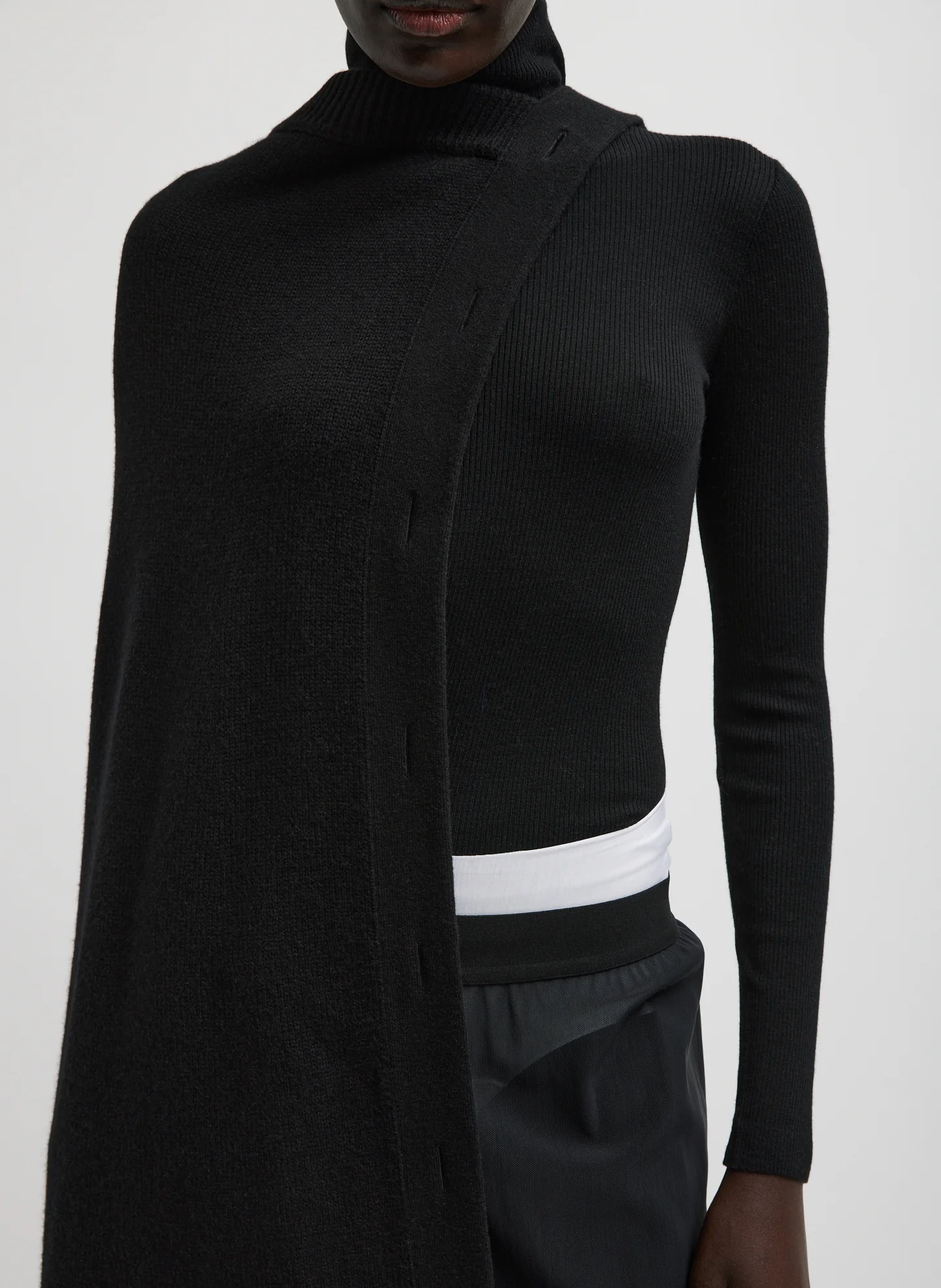 Cashmere Sweater Cape - Image 4